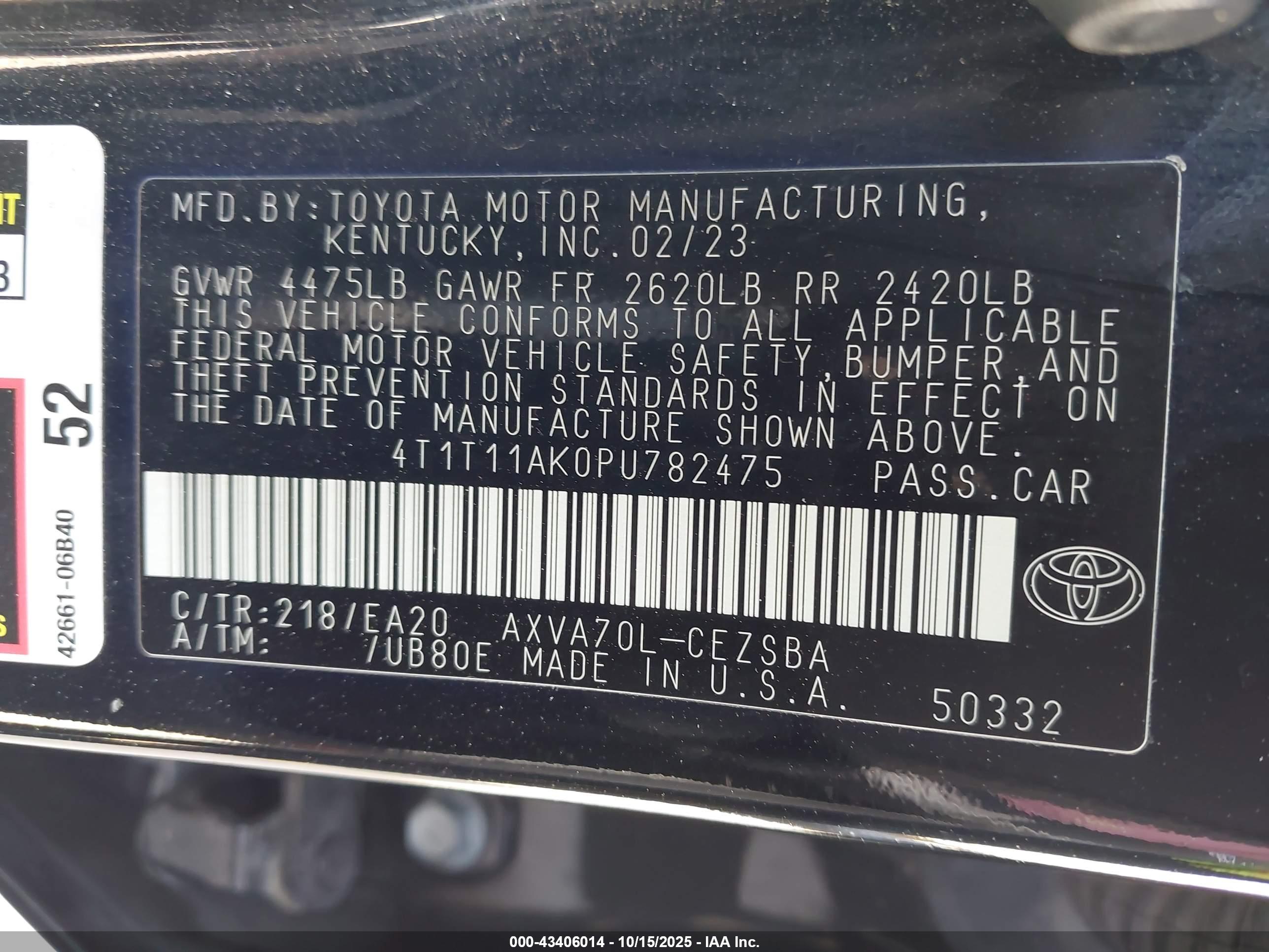TOYOTA CAMRY image 9