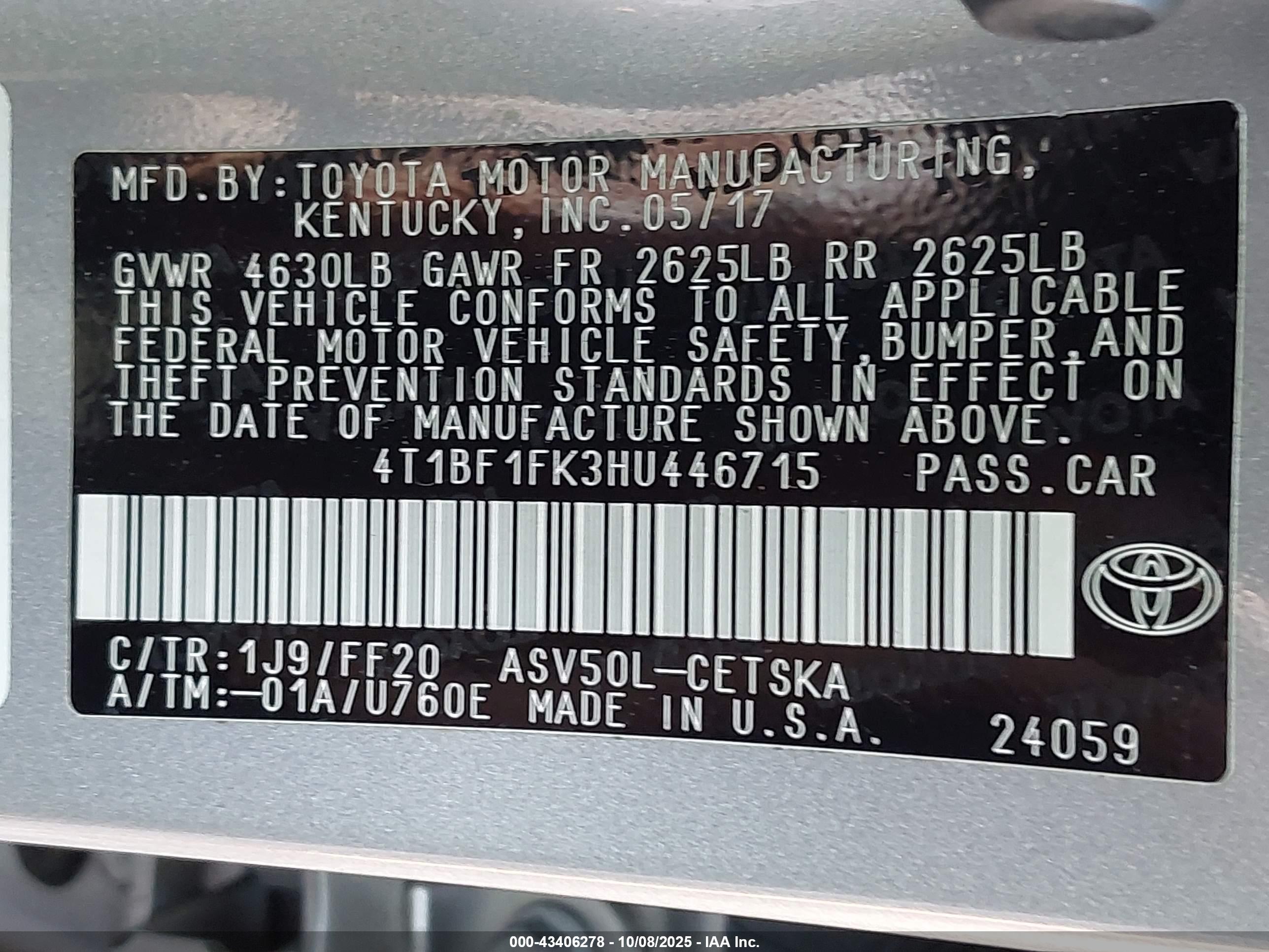 TOYOTA CAMRY image 9