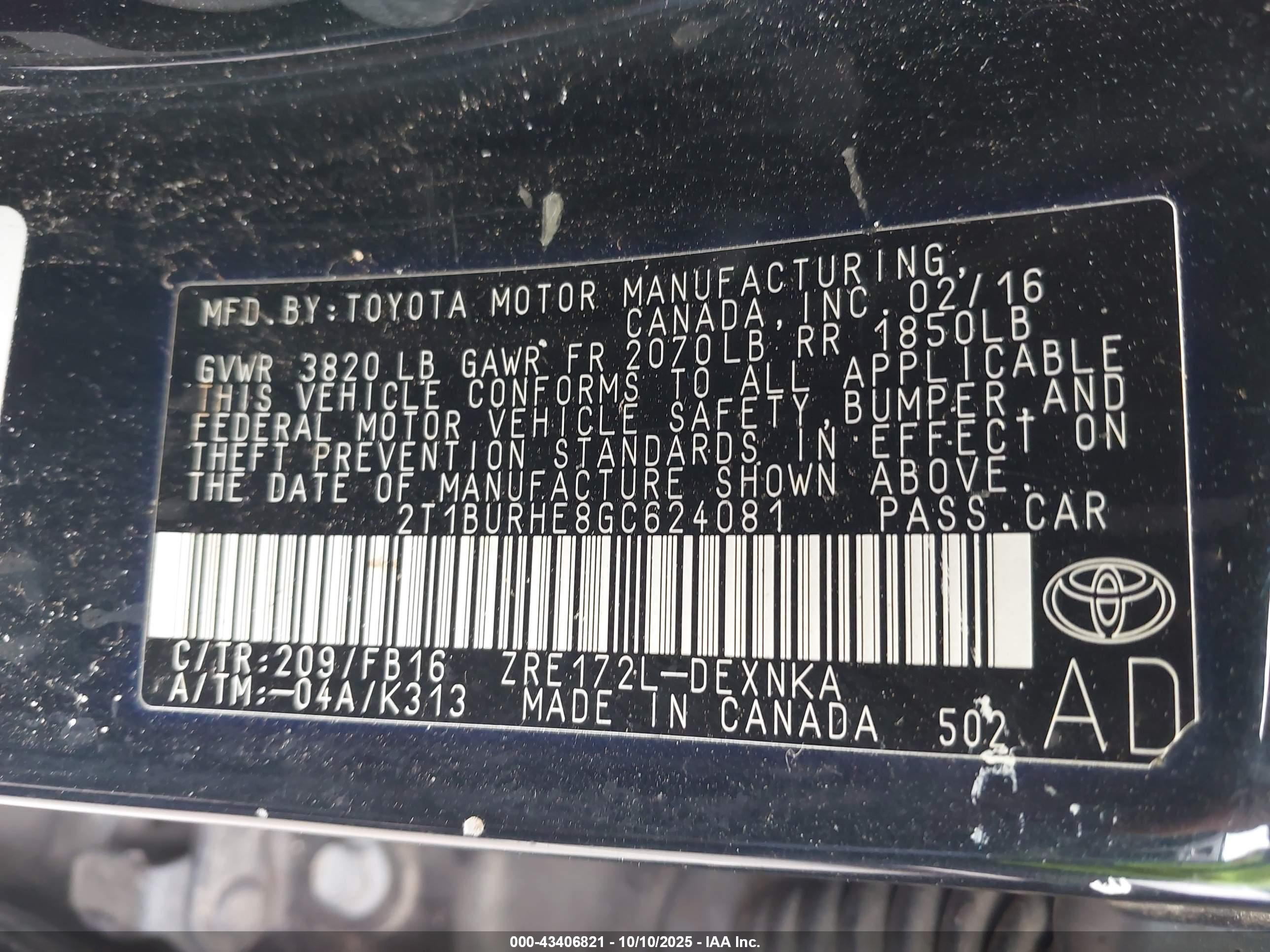 TOYOTA COROLLA image 9