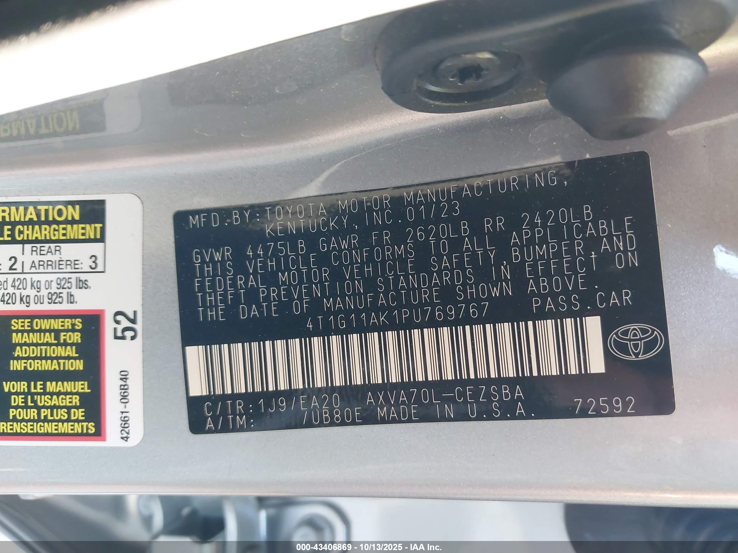 TOYOTA CAMRY image 9