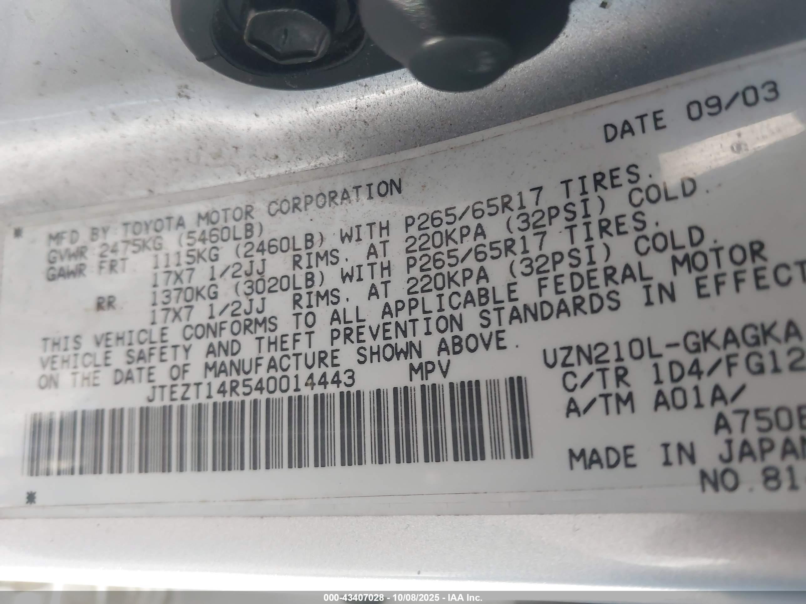 TOYOTA 4RUNNER image 9