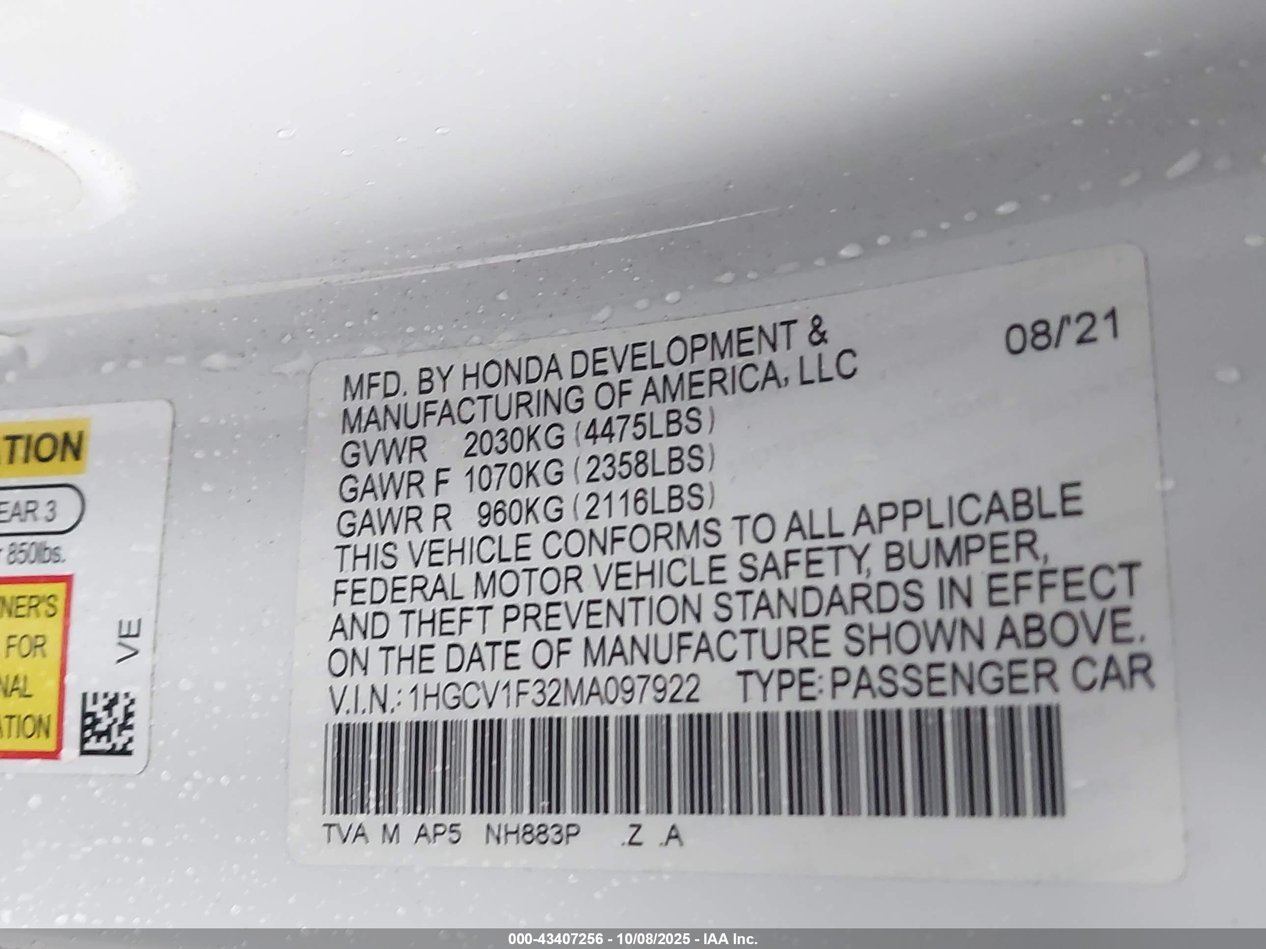 HONDA ACCORD image 9