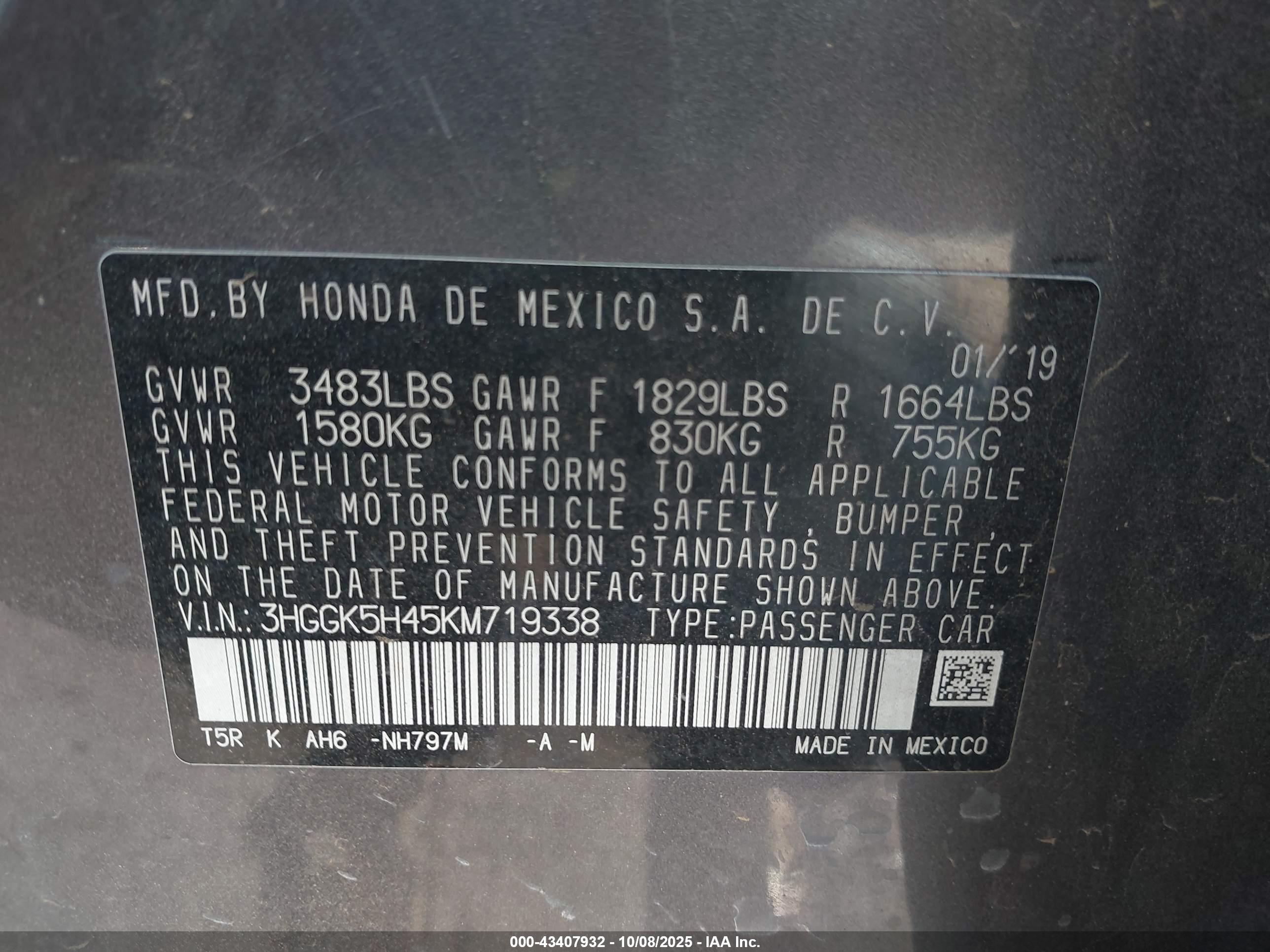HONDA FIT image 9