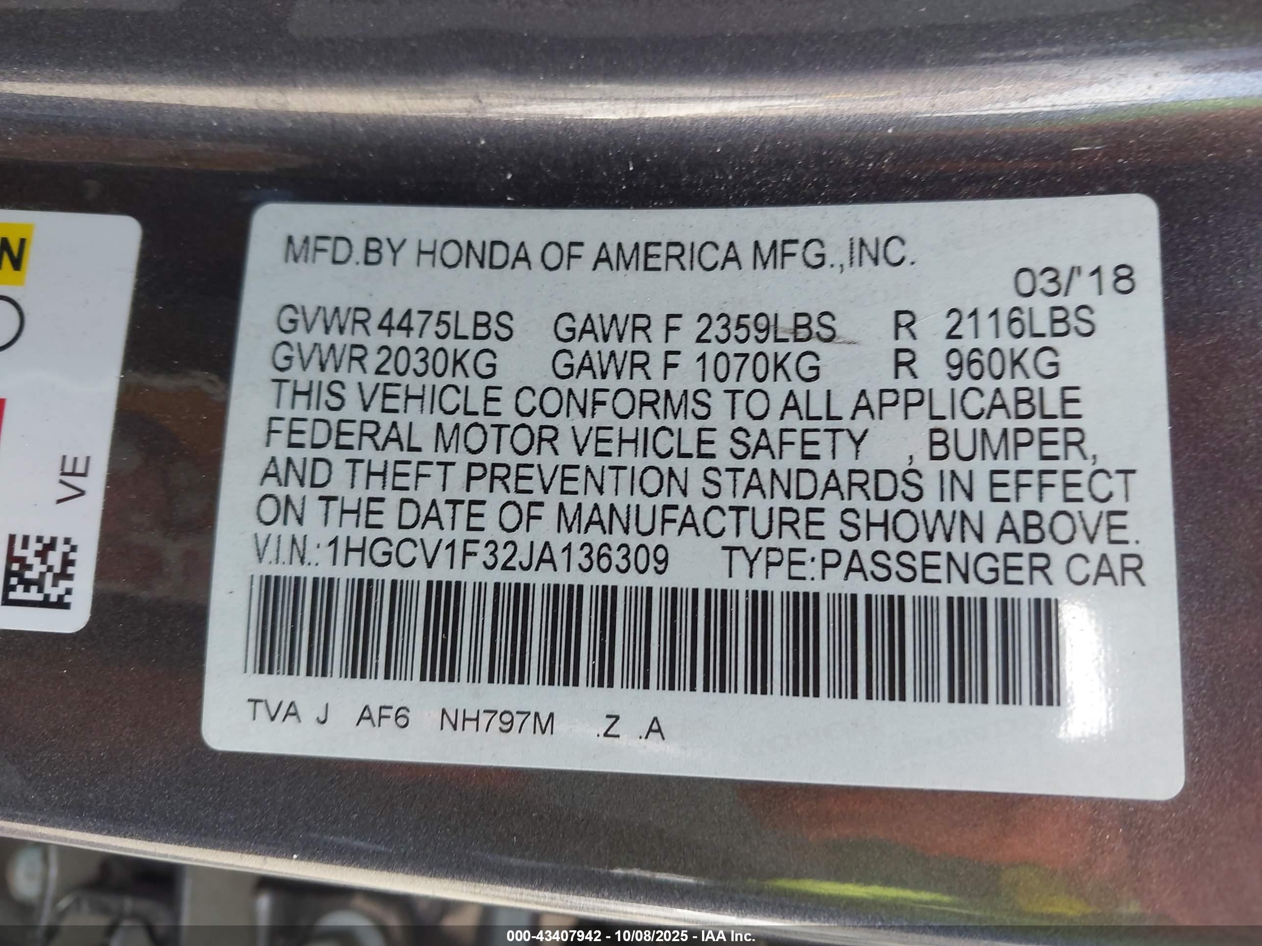 HONDA ACCORD image 9