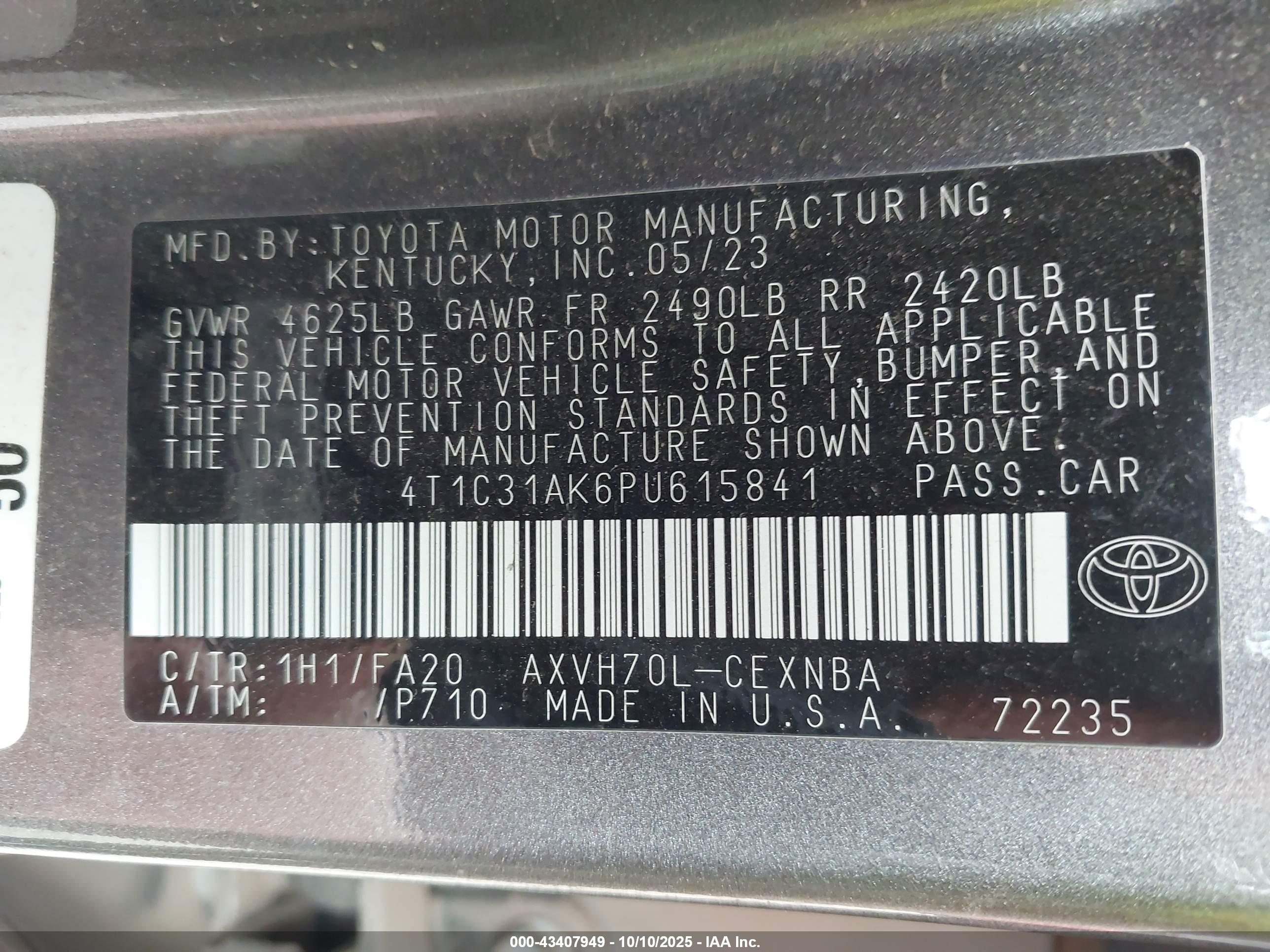 TOYOTA CAMRY image 9