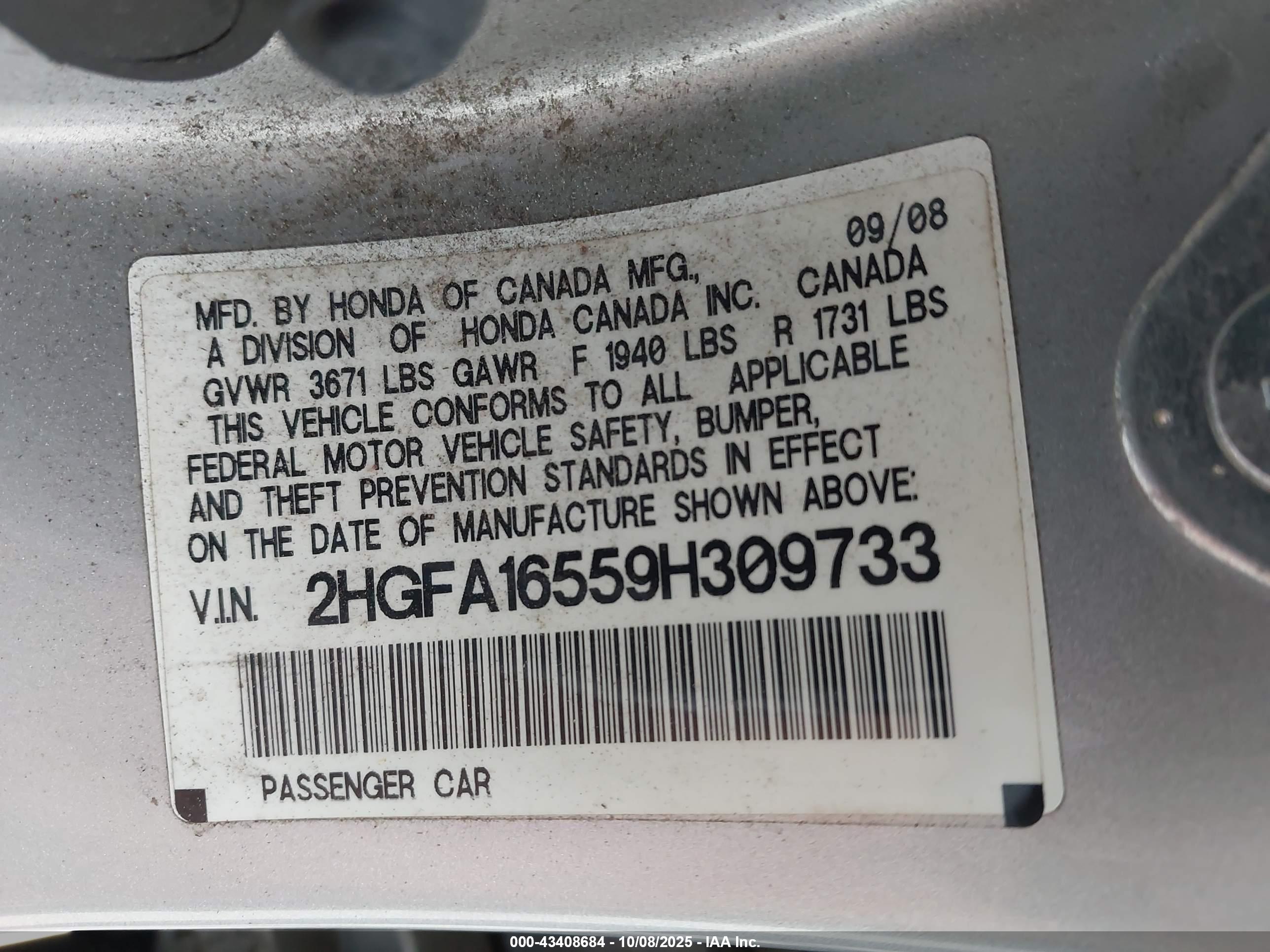 HONDA CIVIC image 9