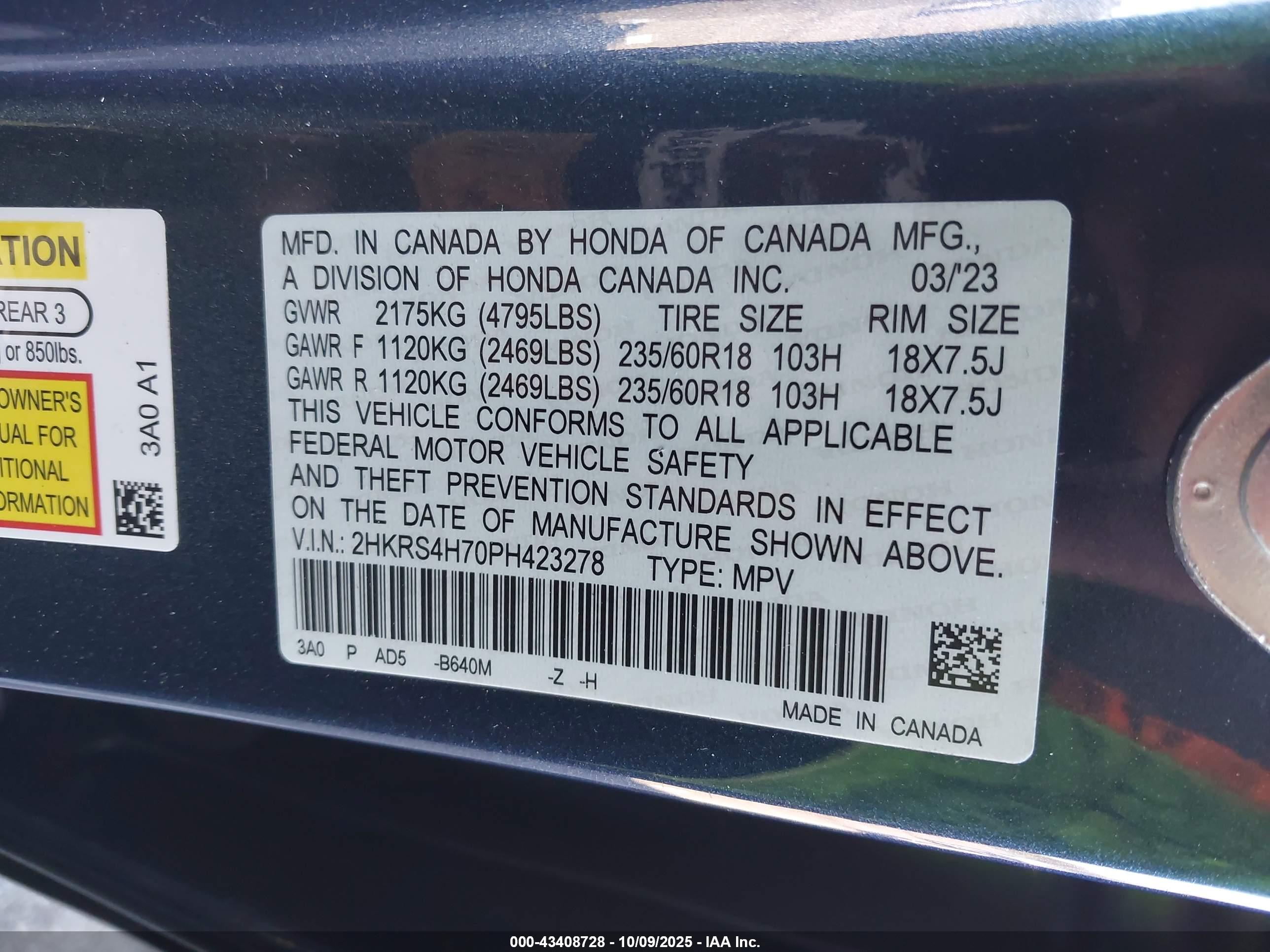 HONDA CR-V image 9