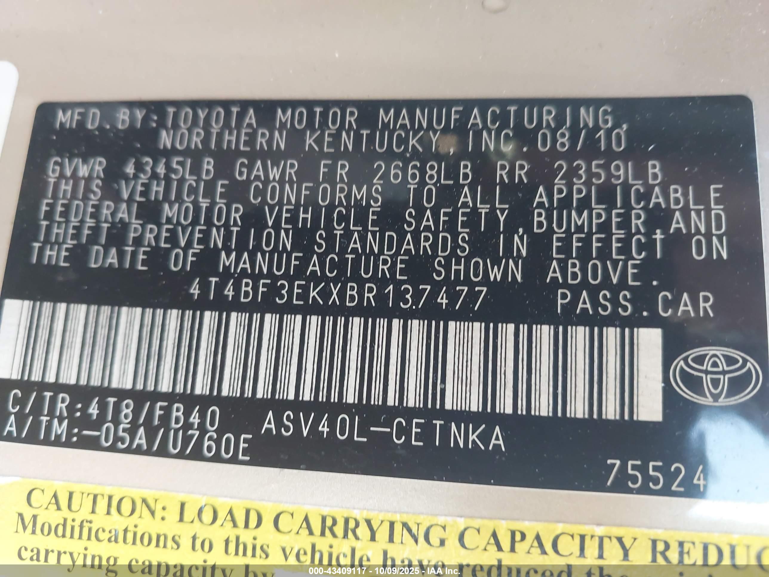 TOYOTA CAMRY image 9