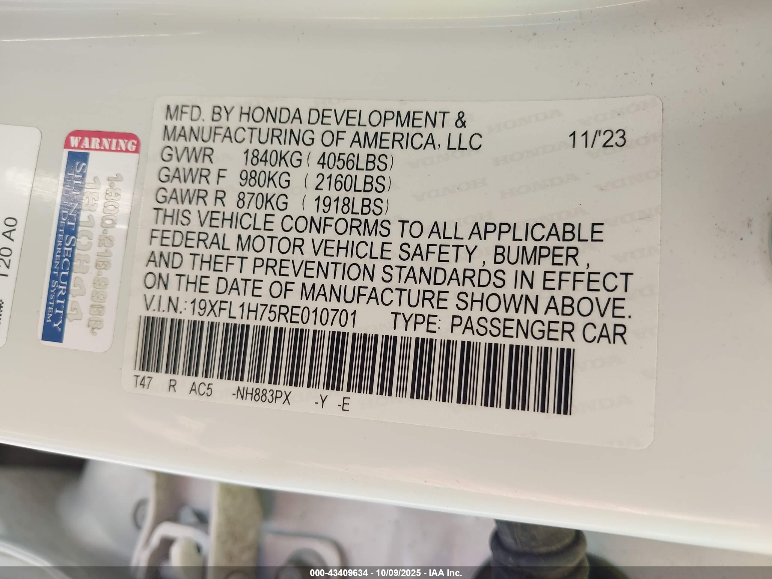 HONDA CIVIC image 9