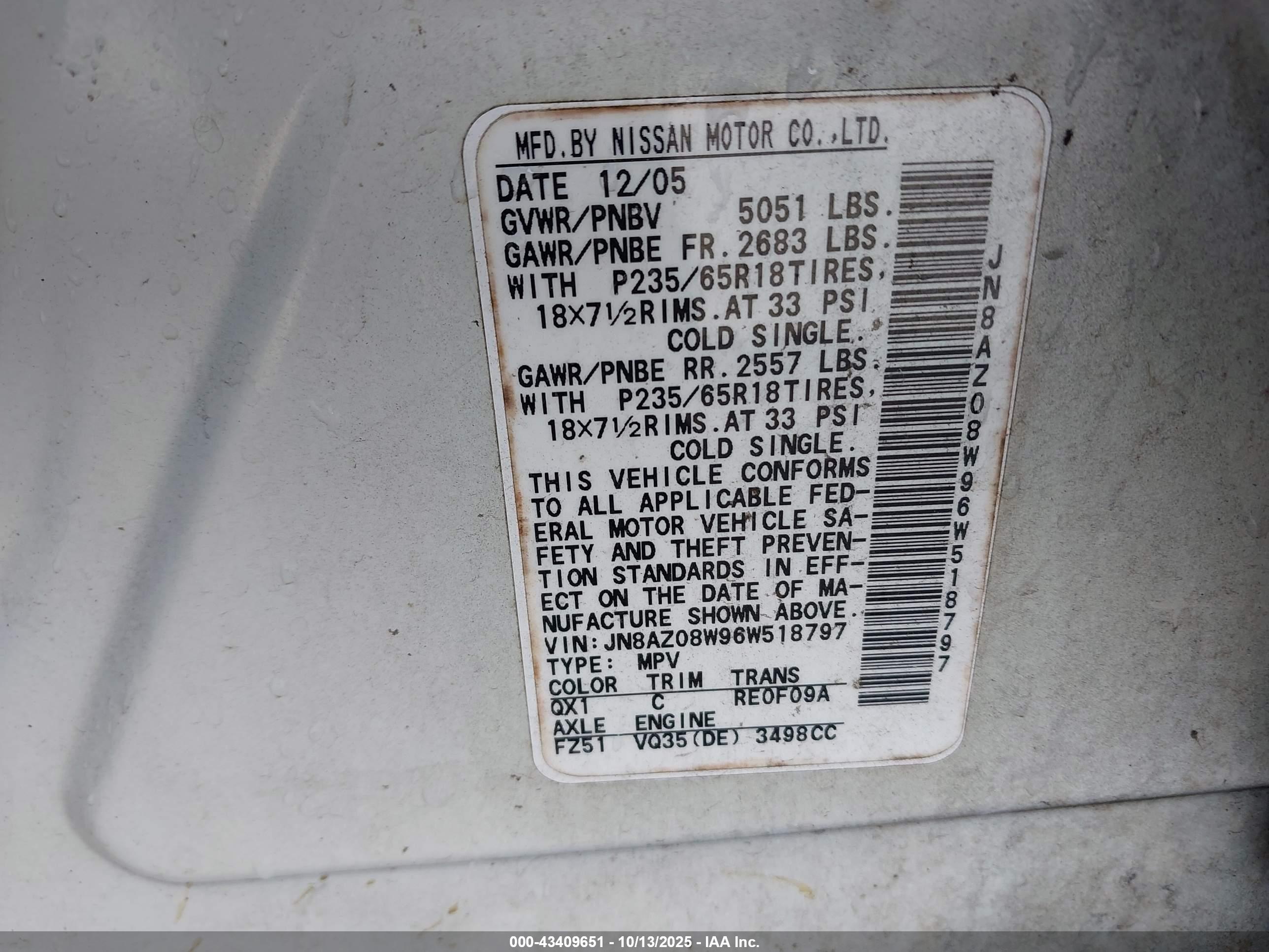 NISSAN MURANO image 9