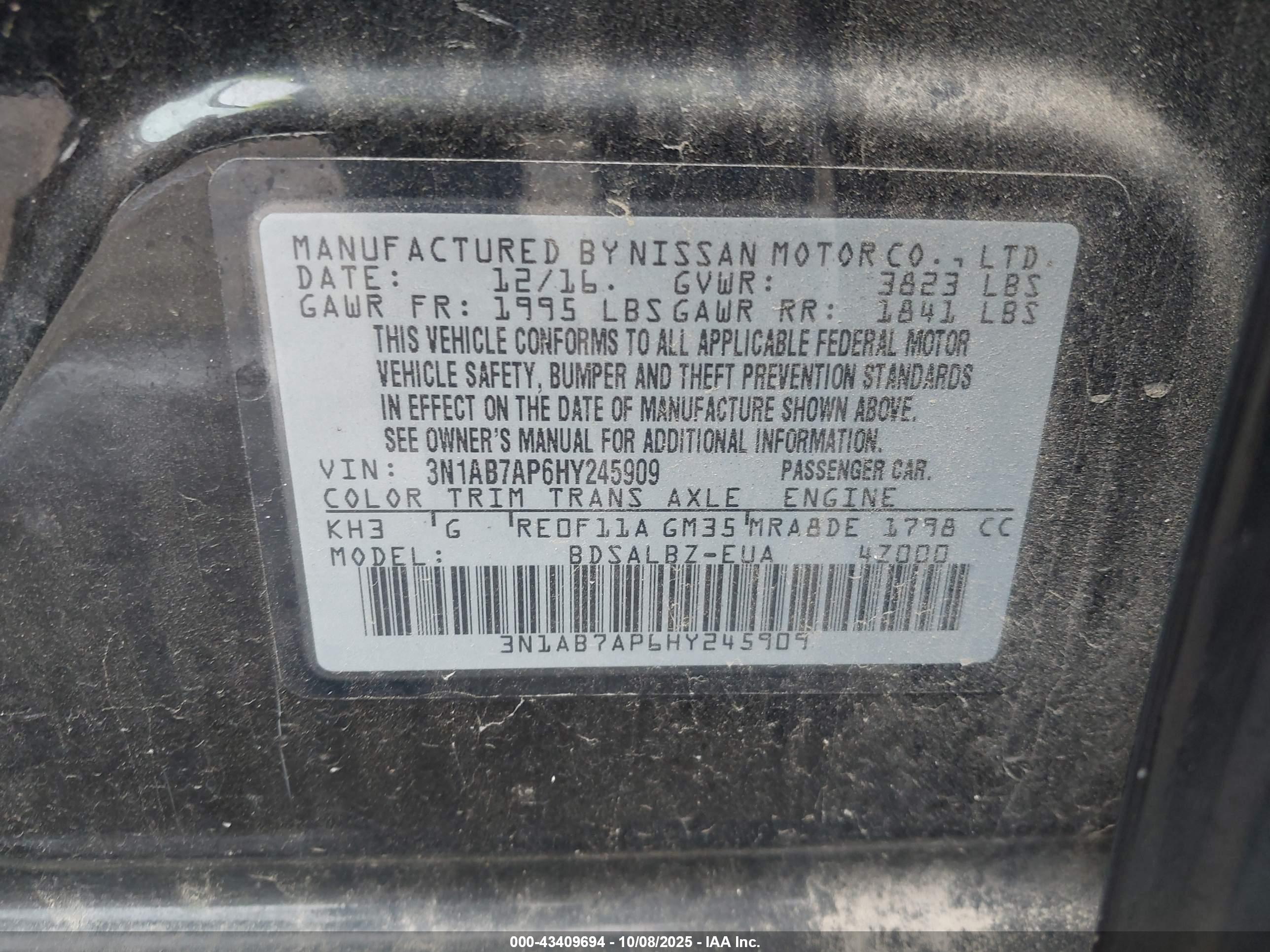NISSAN SENTRA image 9