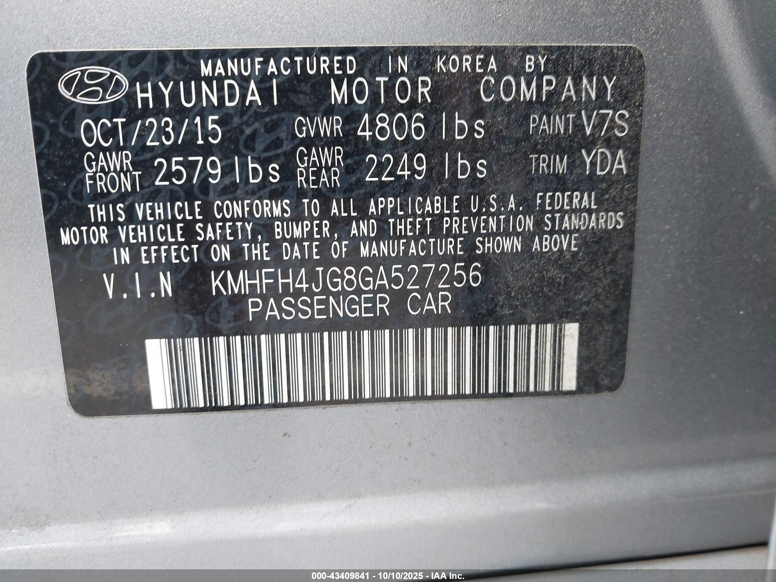 HYUNDAI AZERA image 9