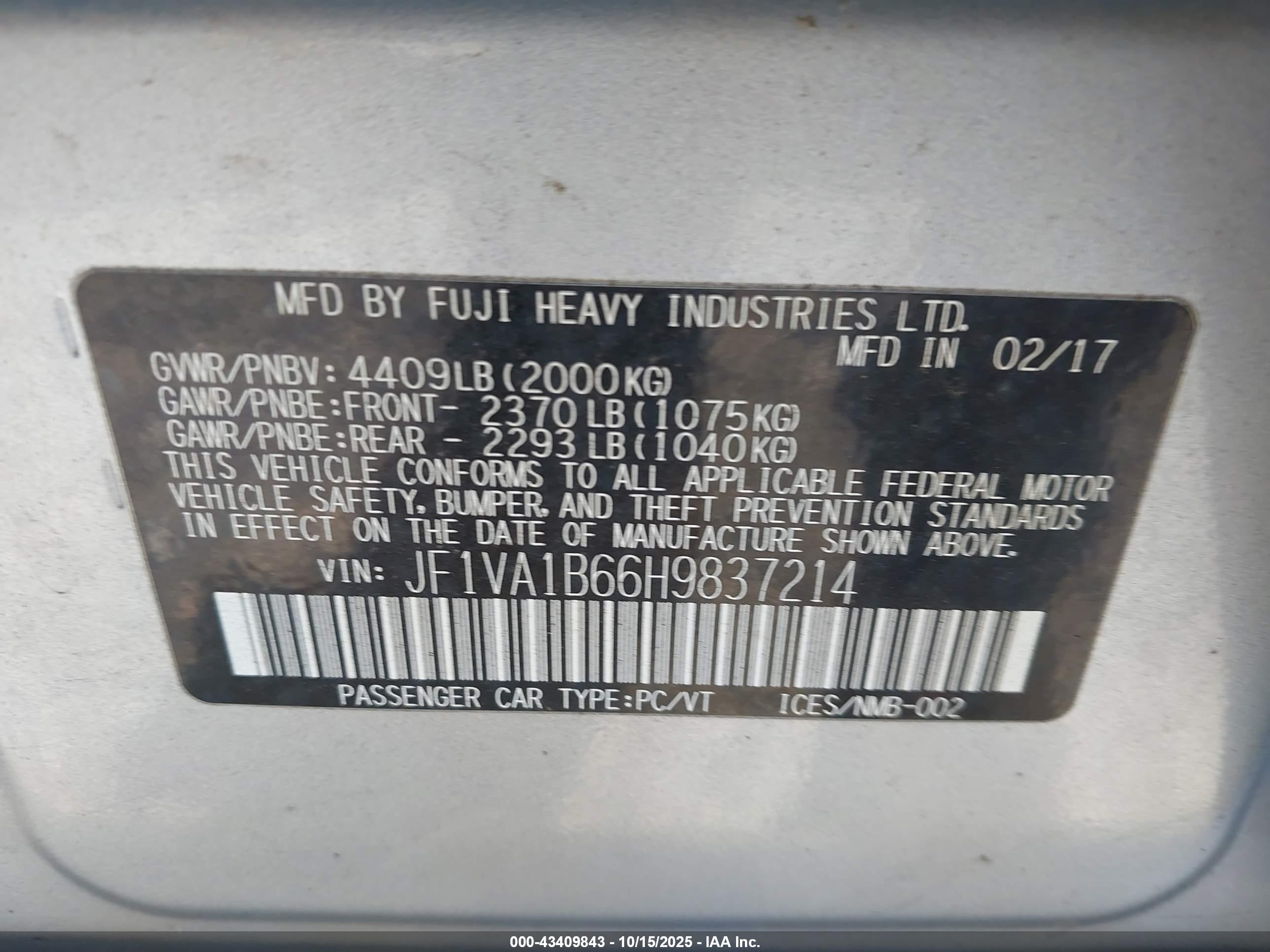 SUBARU WRX image 9