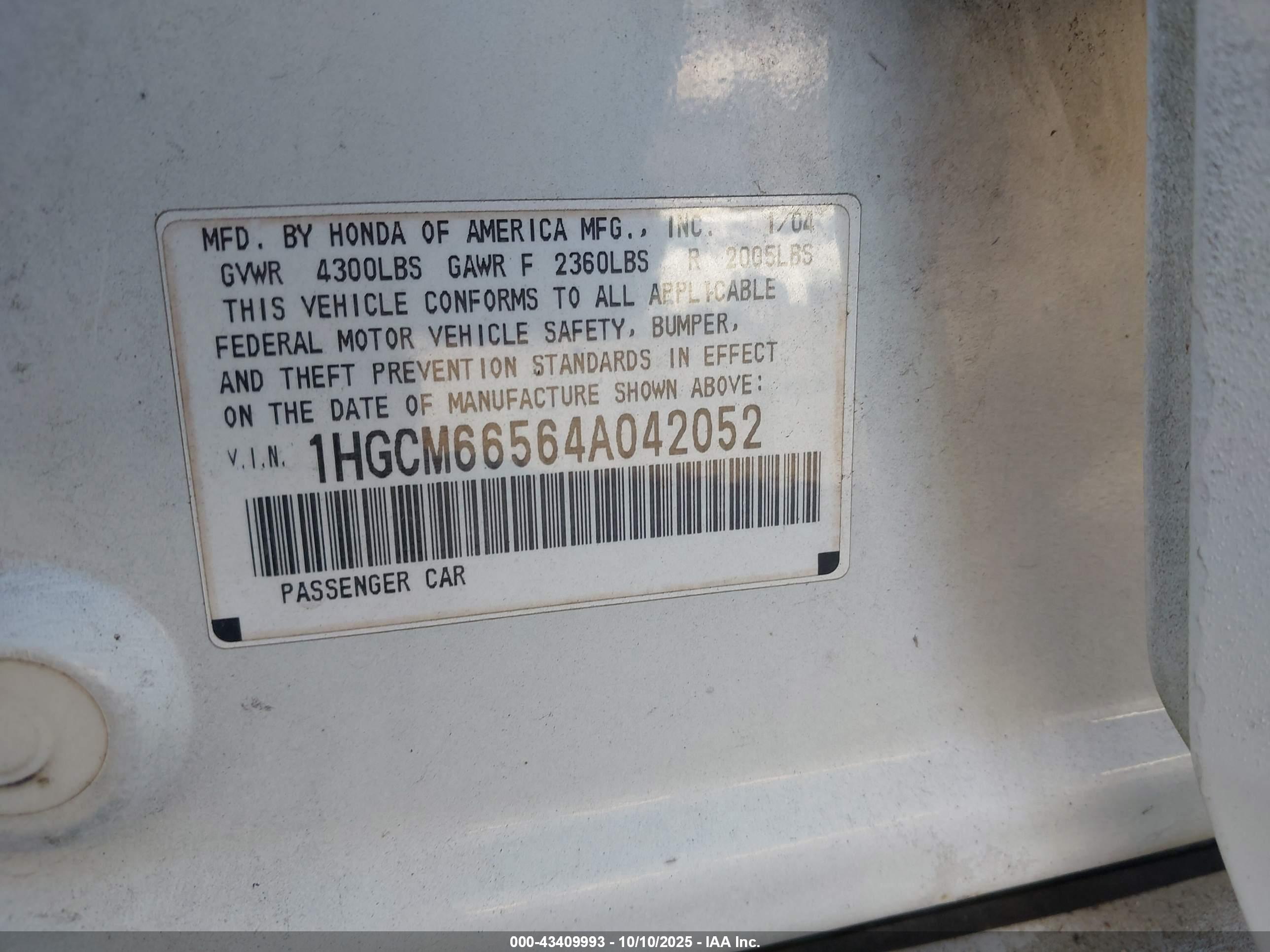 HONDA ACCORD image 9