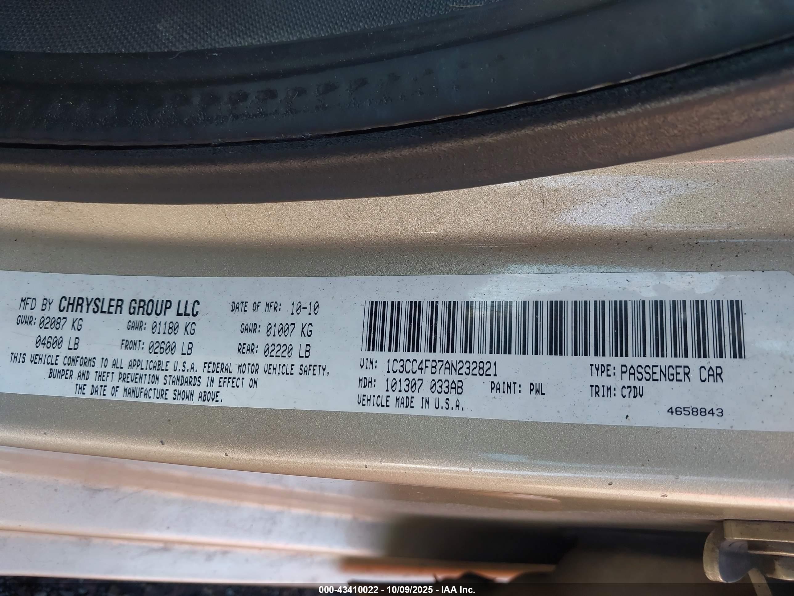 CHRYSLER SEBRING image 9