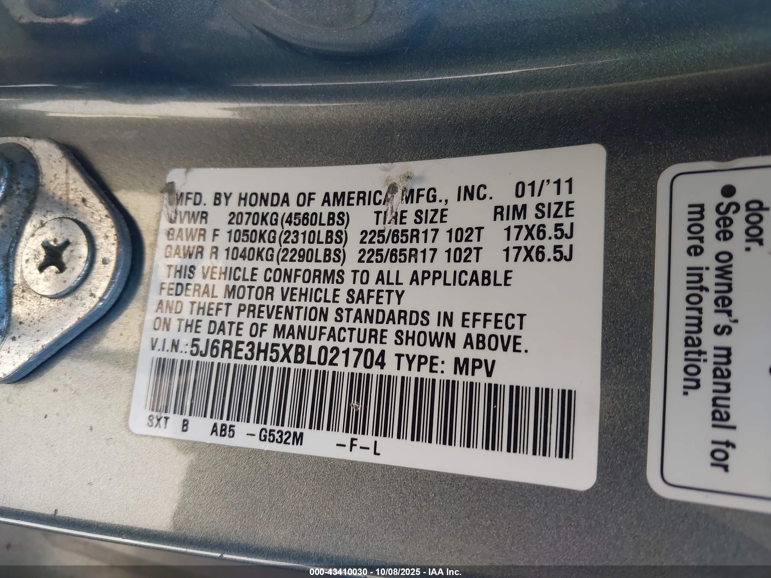 HONDA CR-V image 9