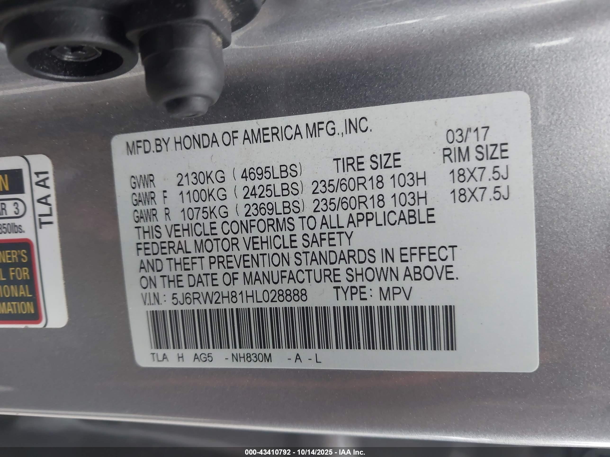 HONDA CR-V image 9