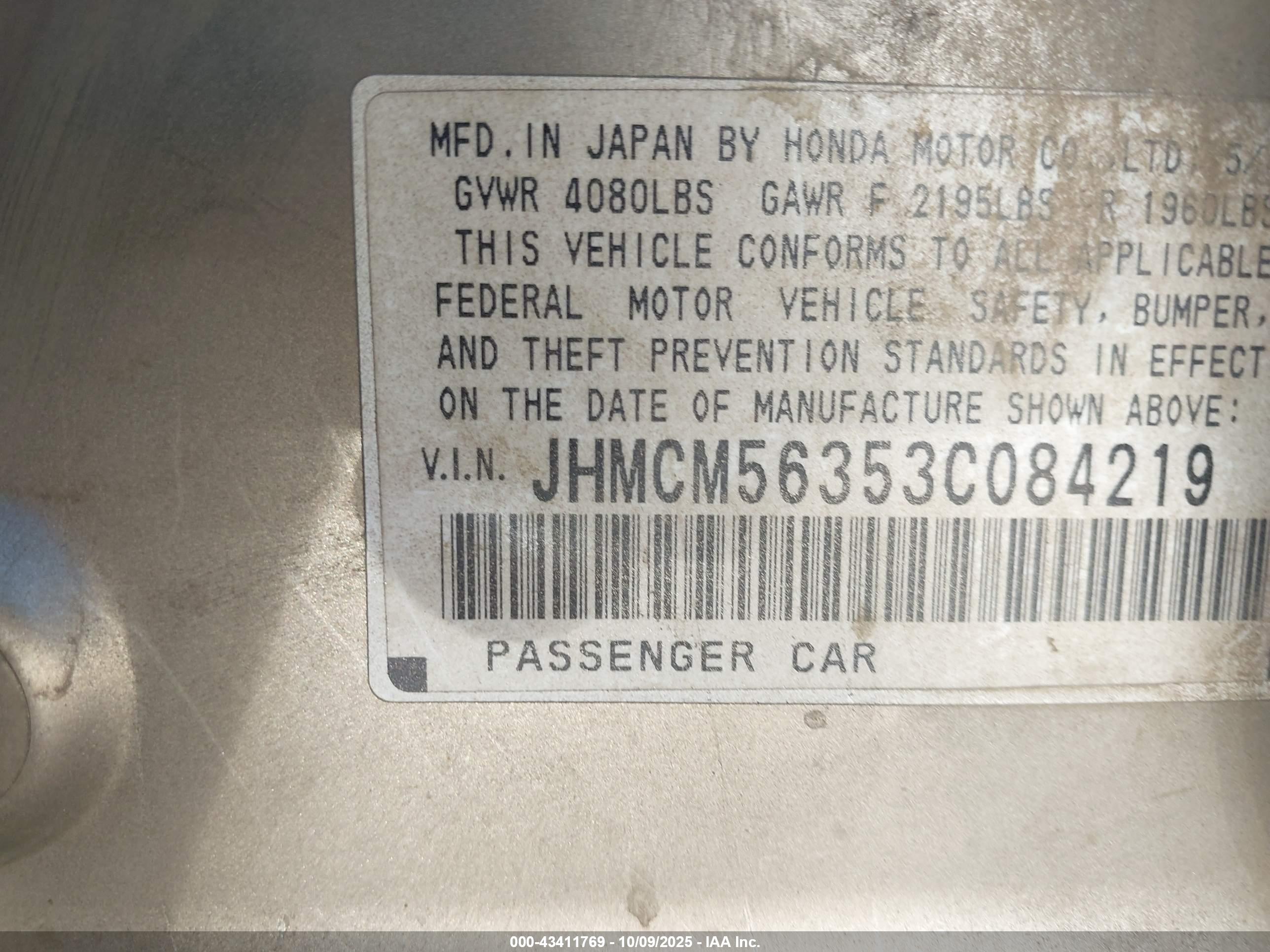 HONDA ACCORD image 9