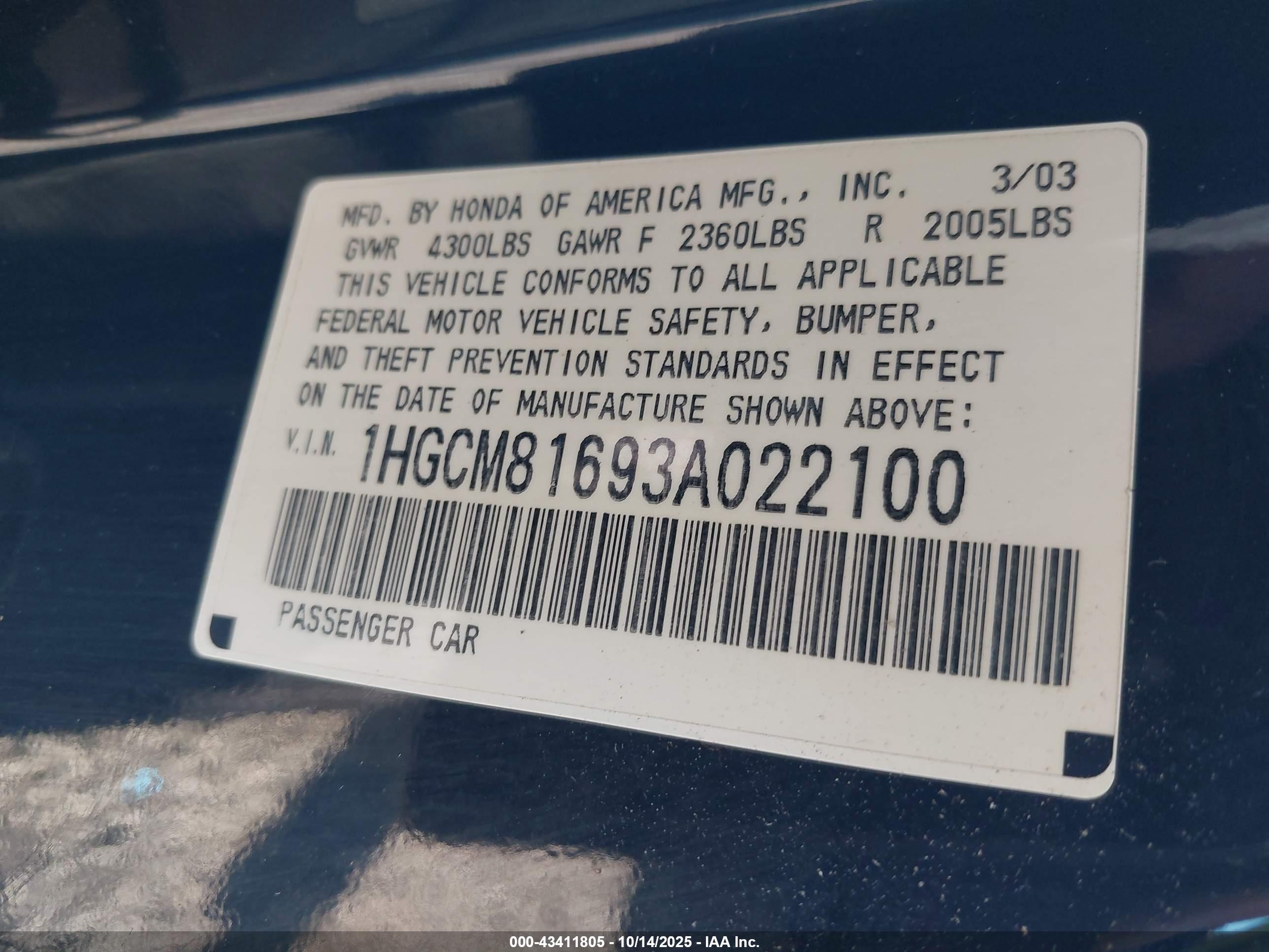 HONDA ACCORD image 9