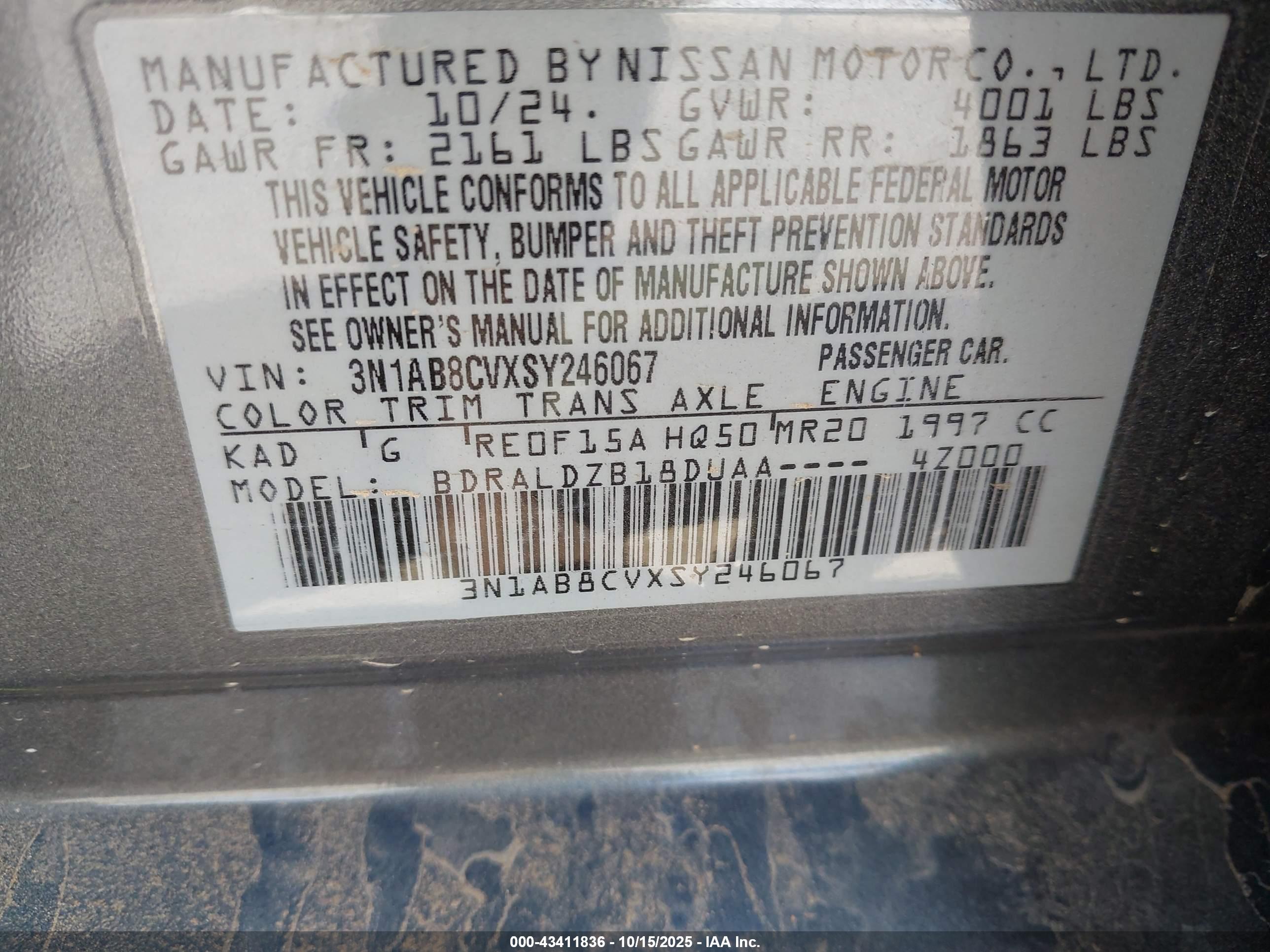 NISSAN SENTRA image 9