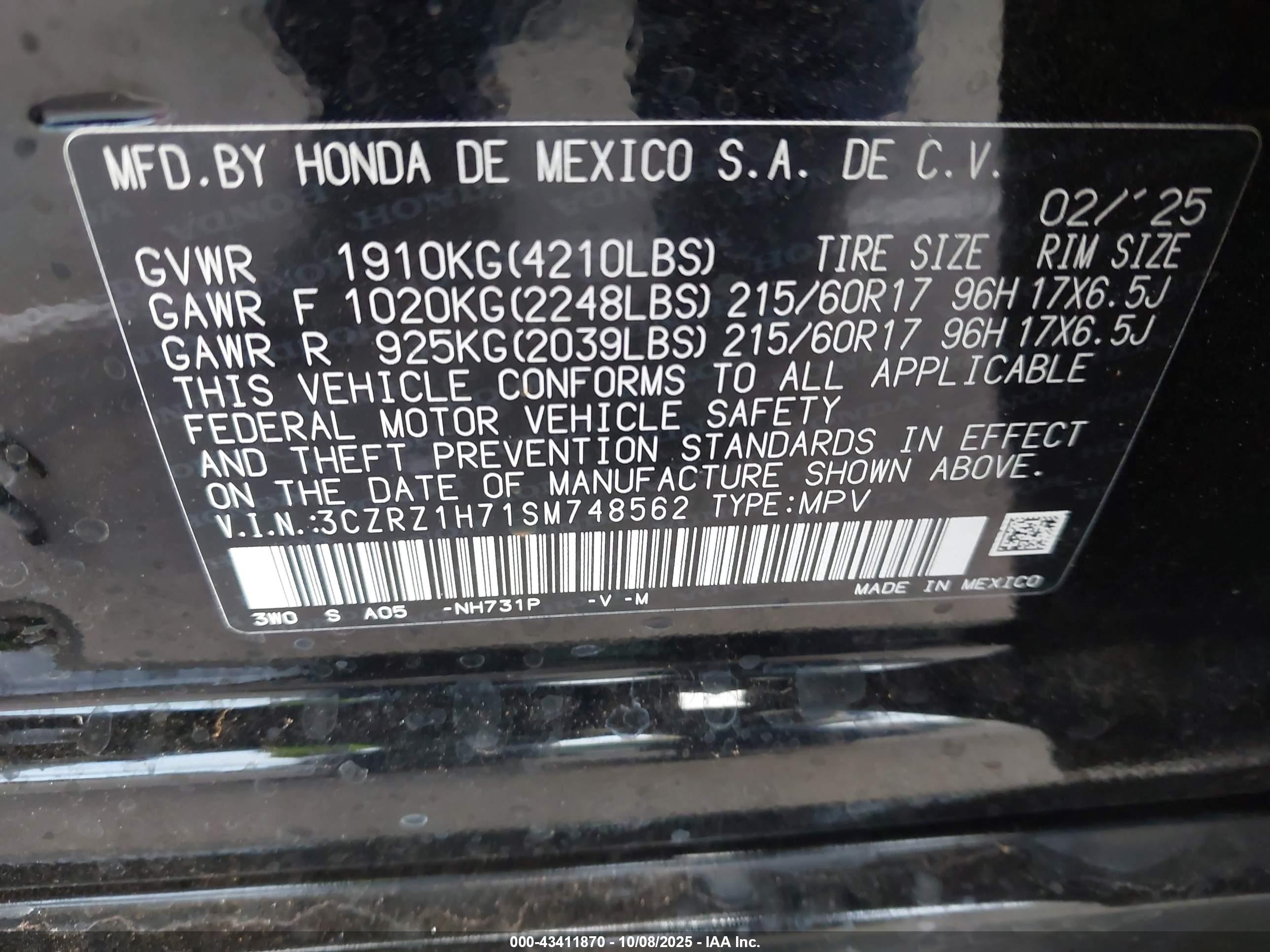 HONDA HR-V image 9