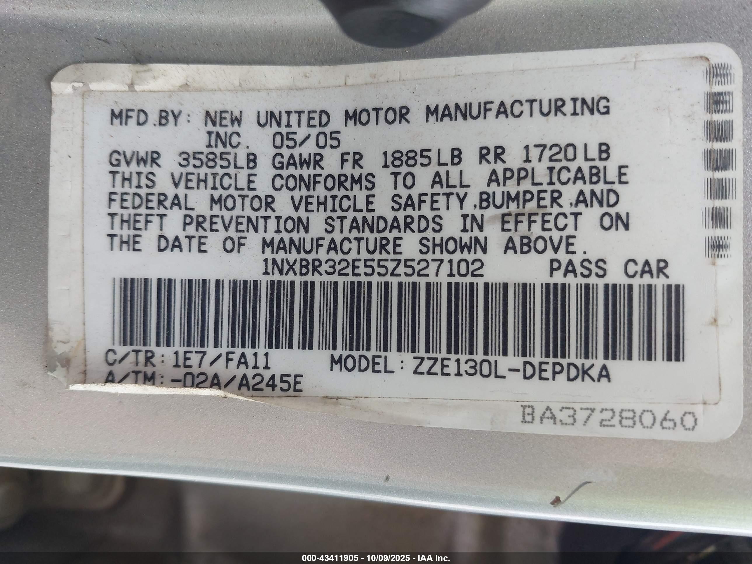 TOYOTA COROLLA image 9