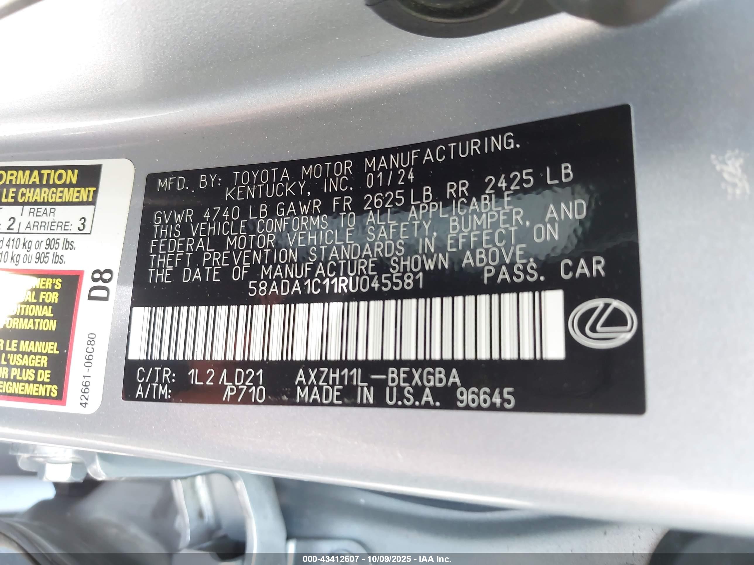 LEXUS ES image 9