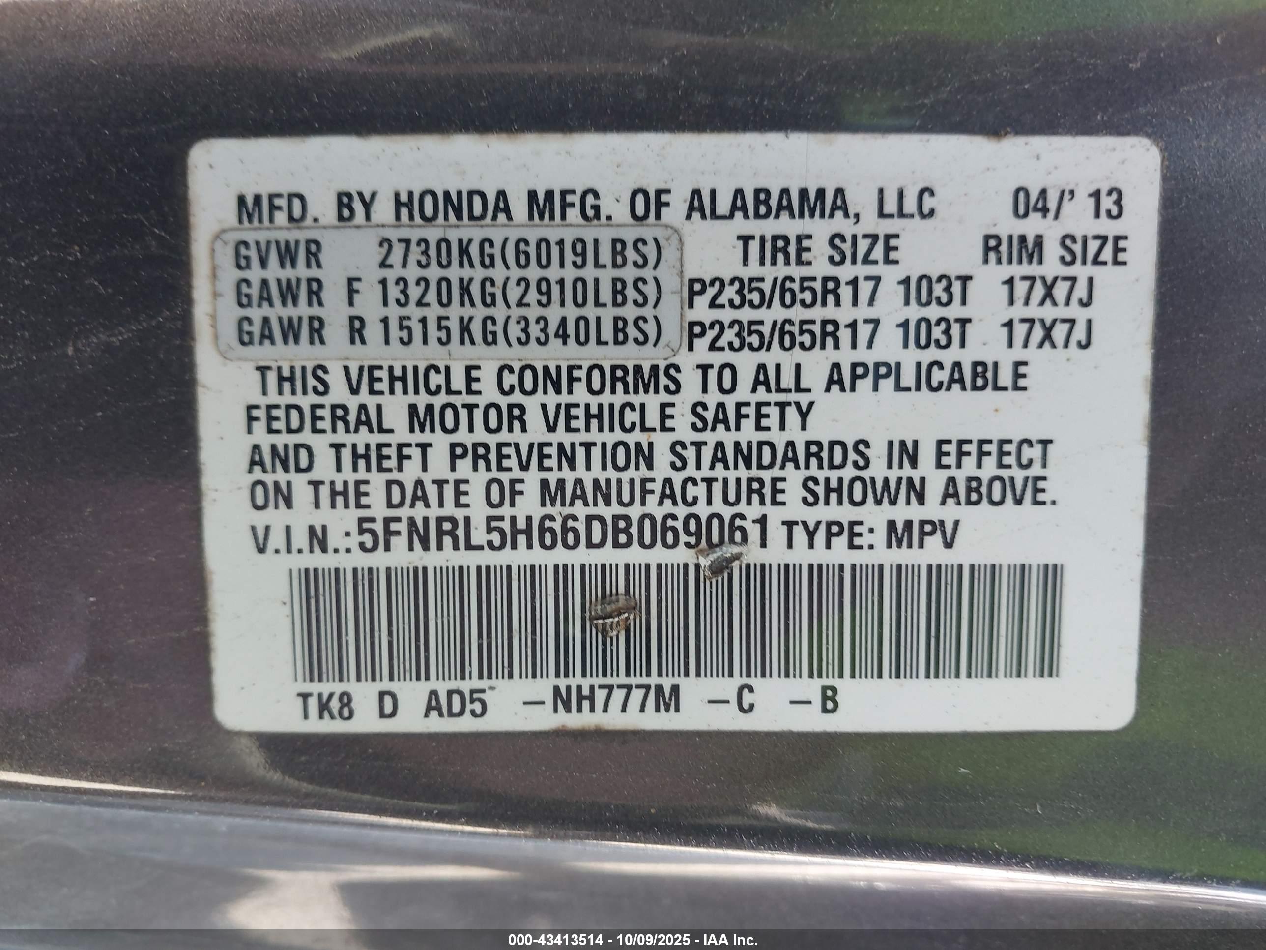 HONDA ODYSSEY image 9