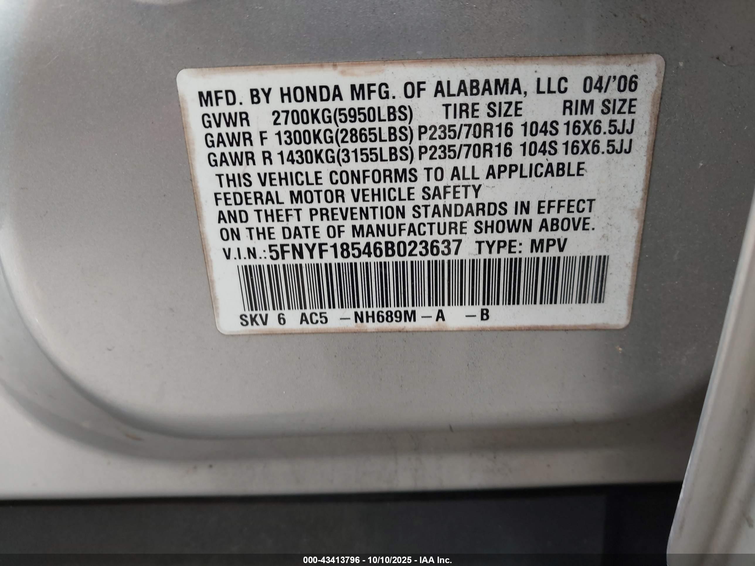 HONDA PILOT image 9
