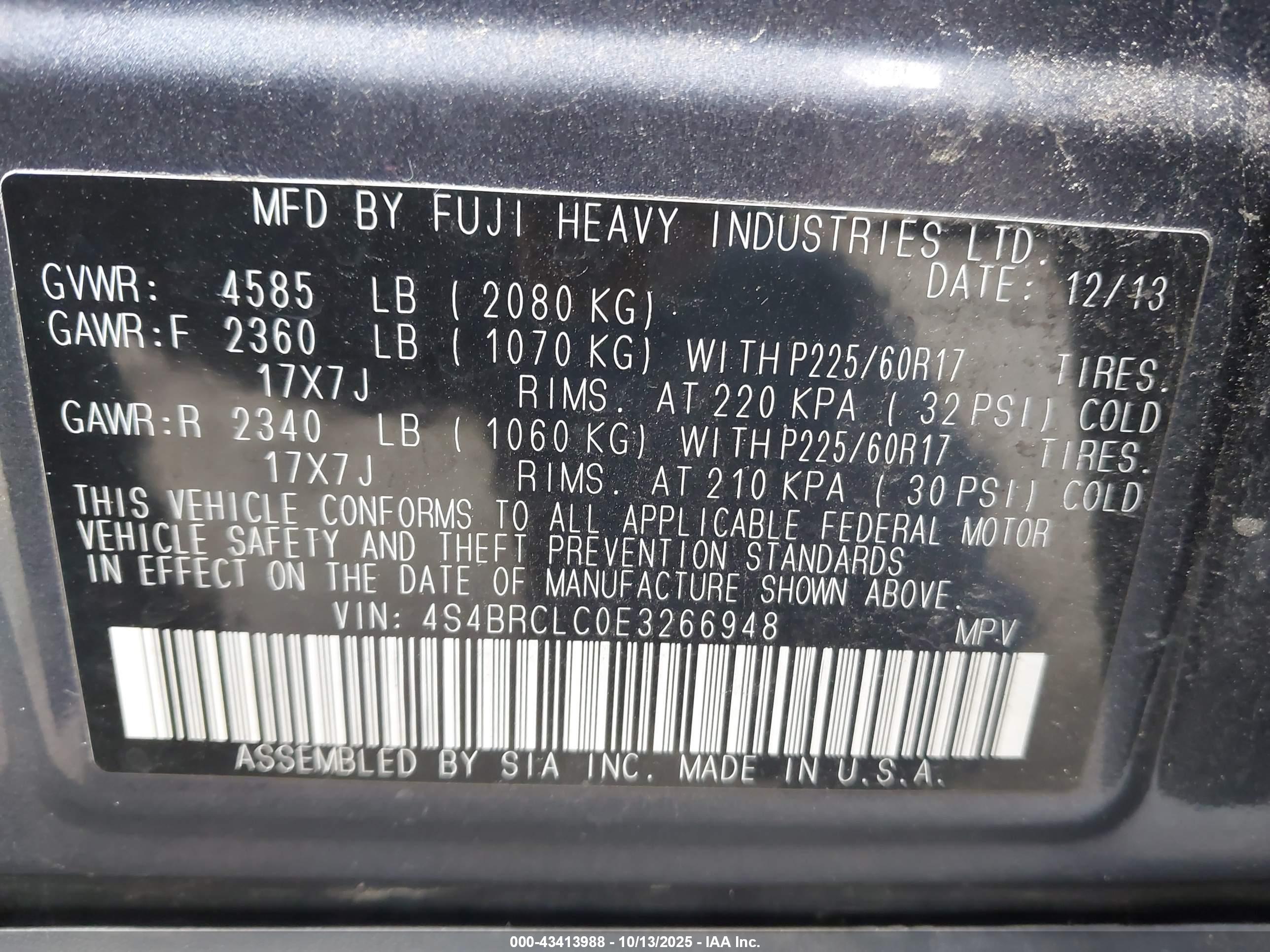 SUBARU OUTBACK image 9