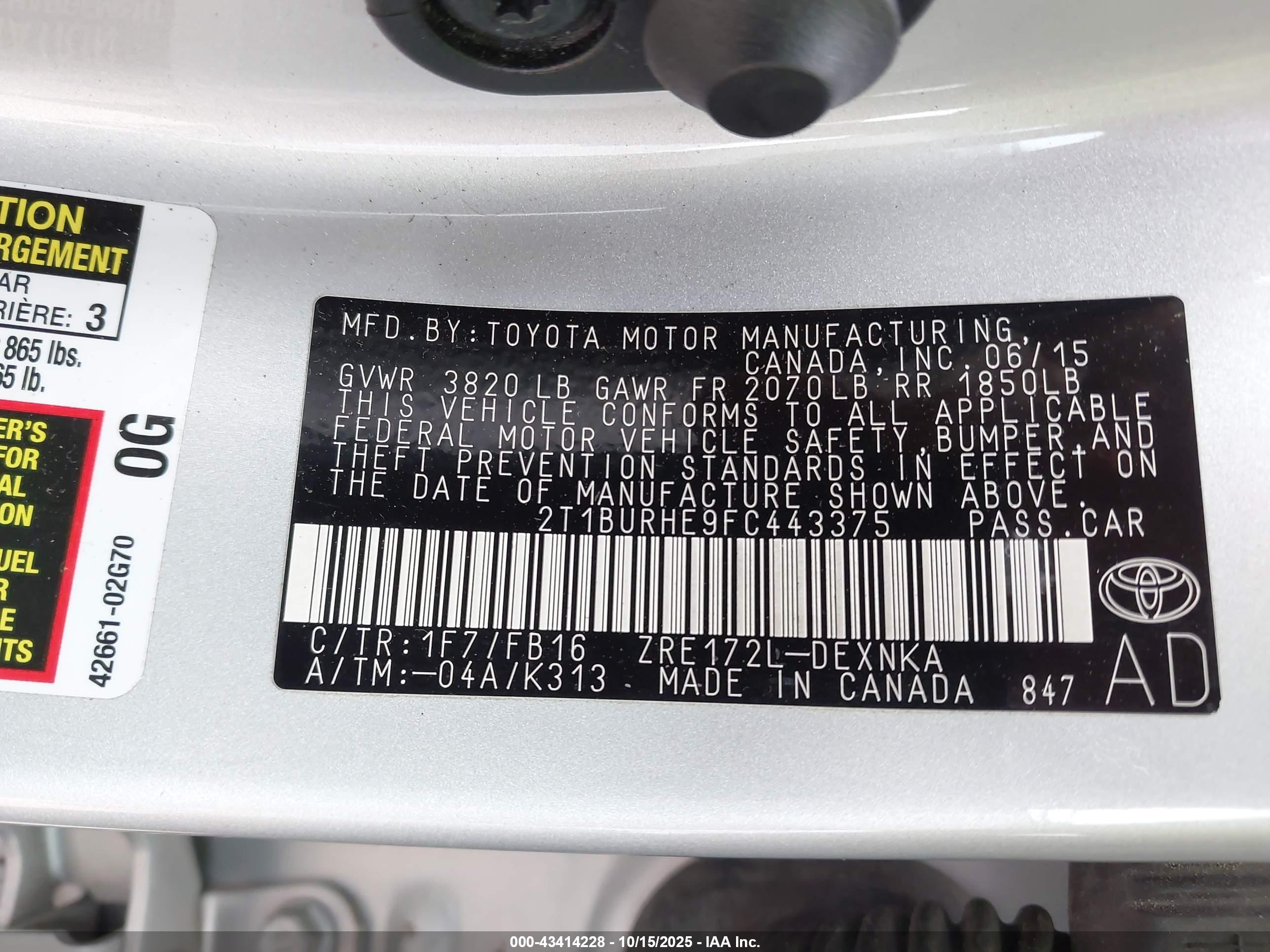 TOYOTA COROLLA image 9