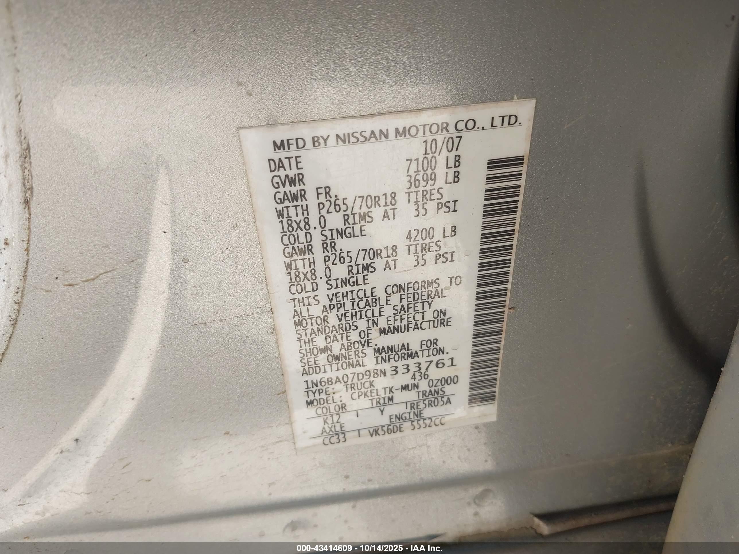 NISSAN TITAN image 9