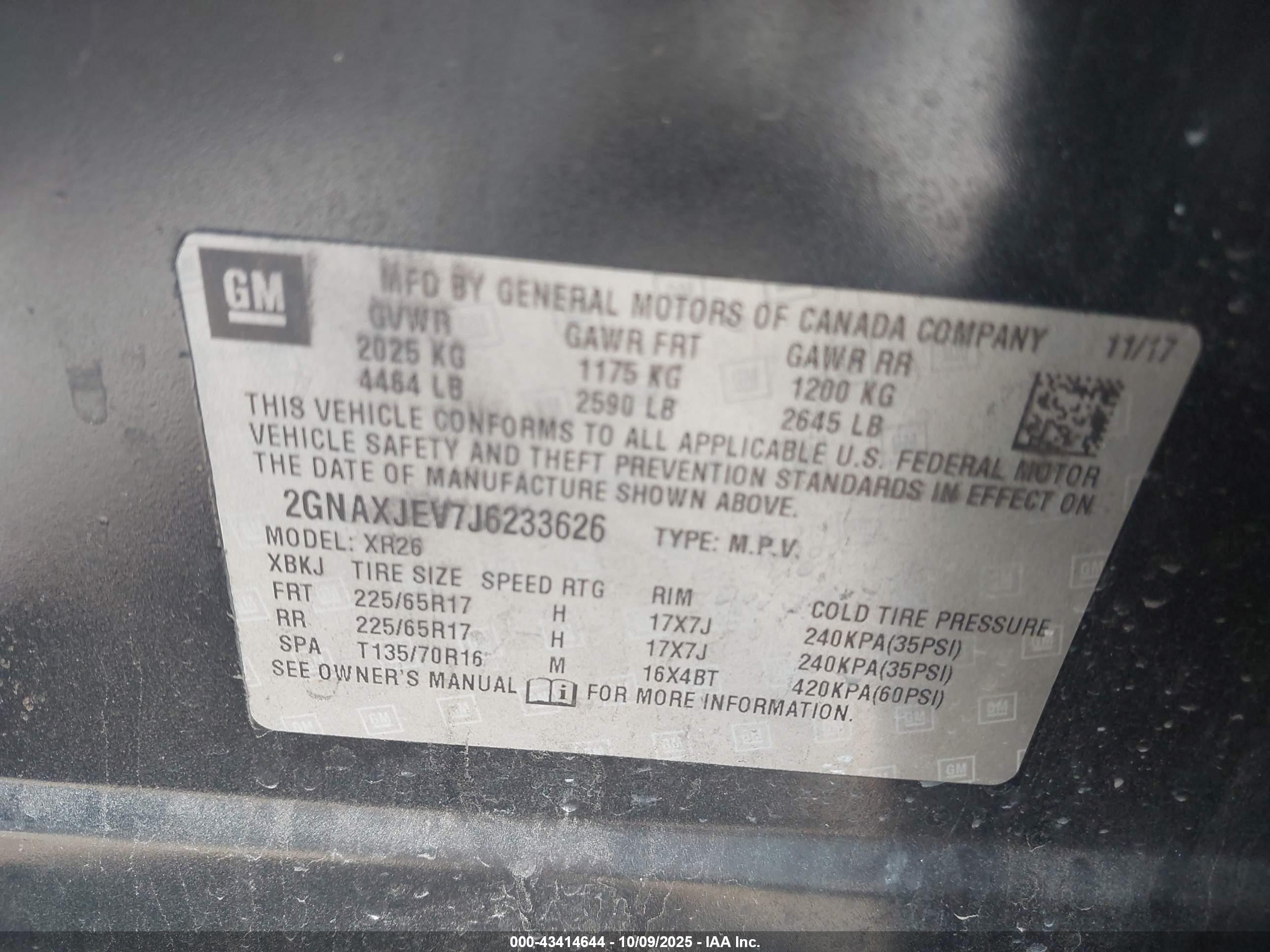 CHEVROLET EQUINOX image 9