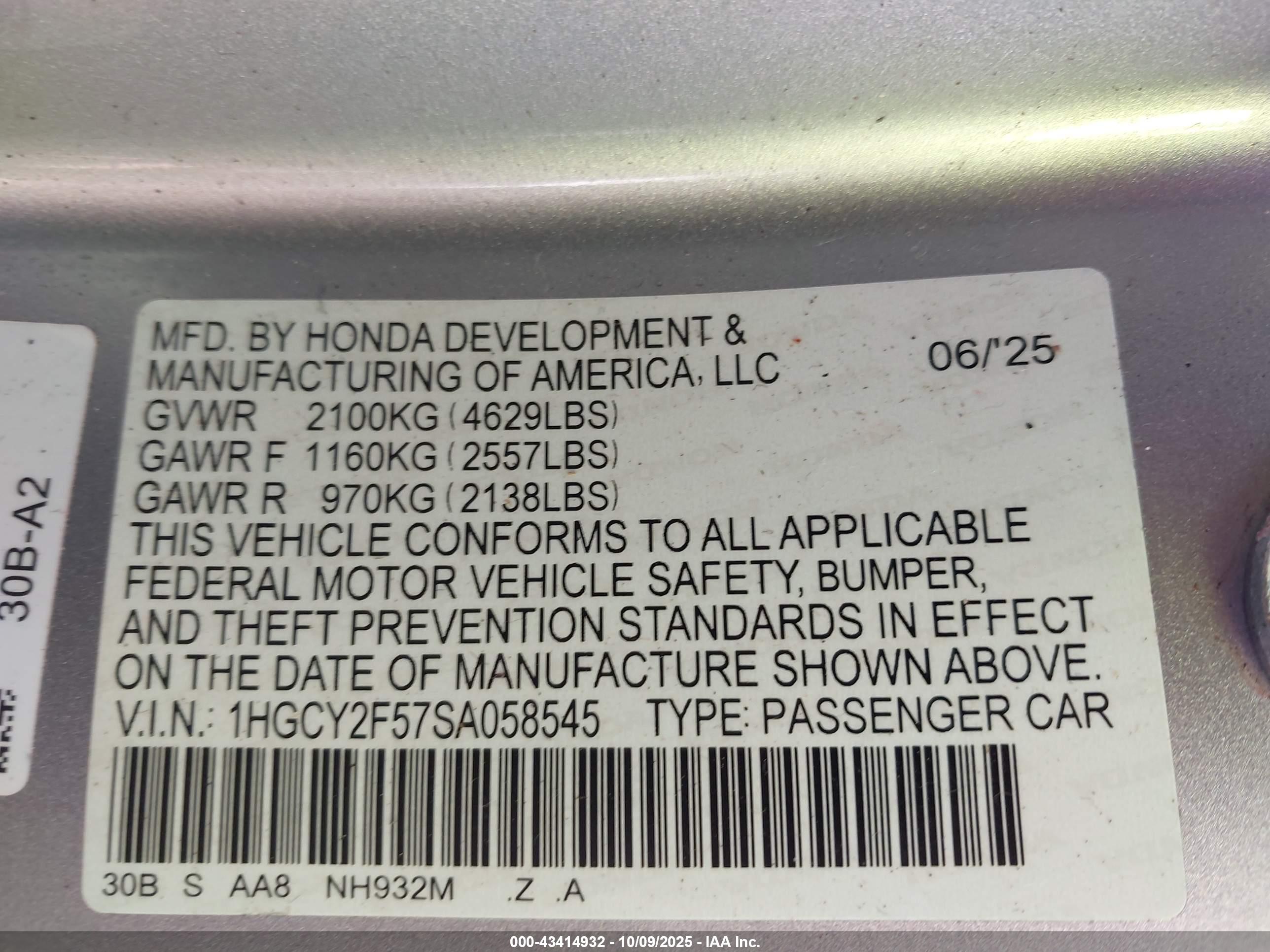 HONDA ACCORD image 9