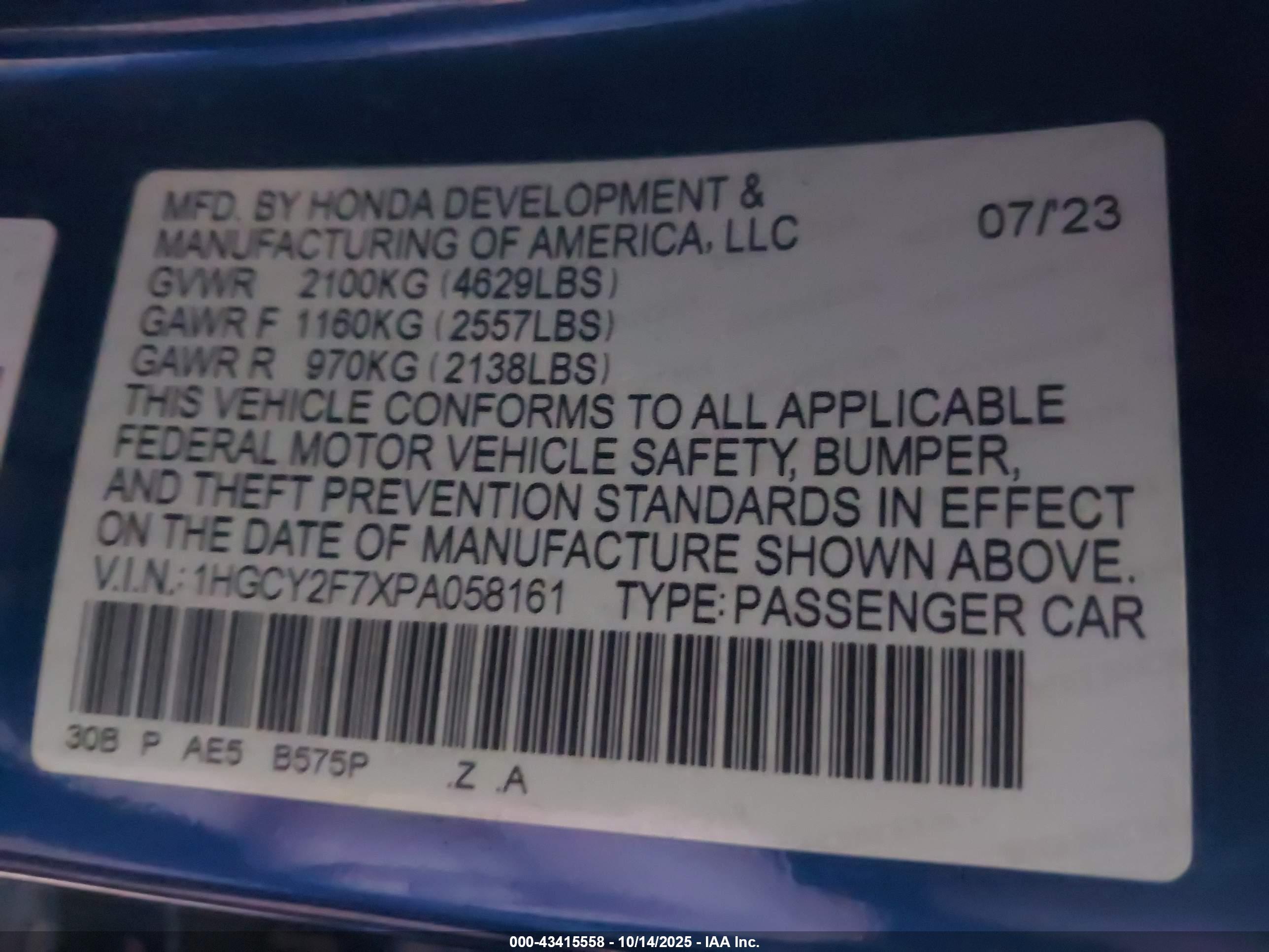 HONDA ACCORD image 9