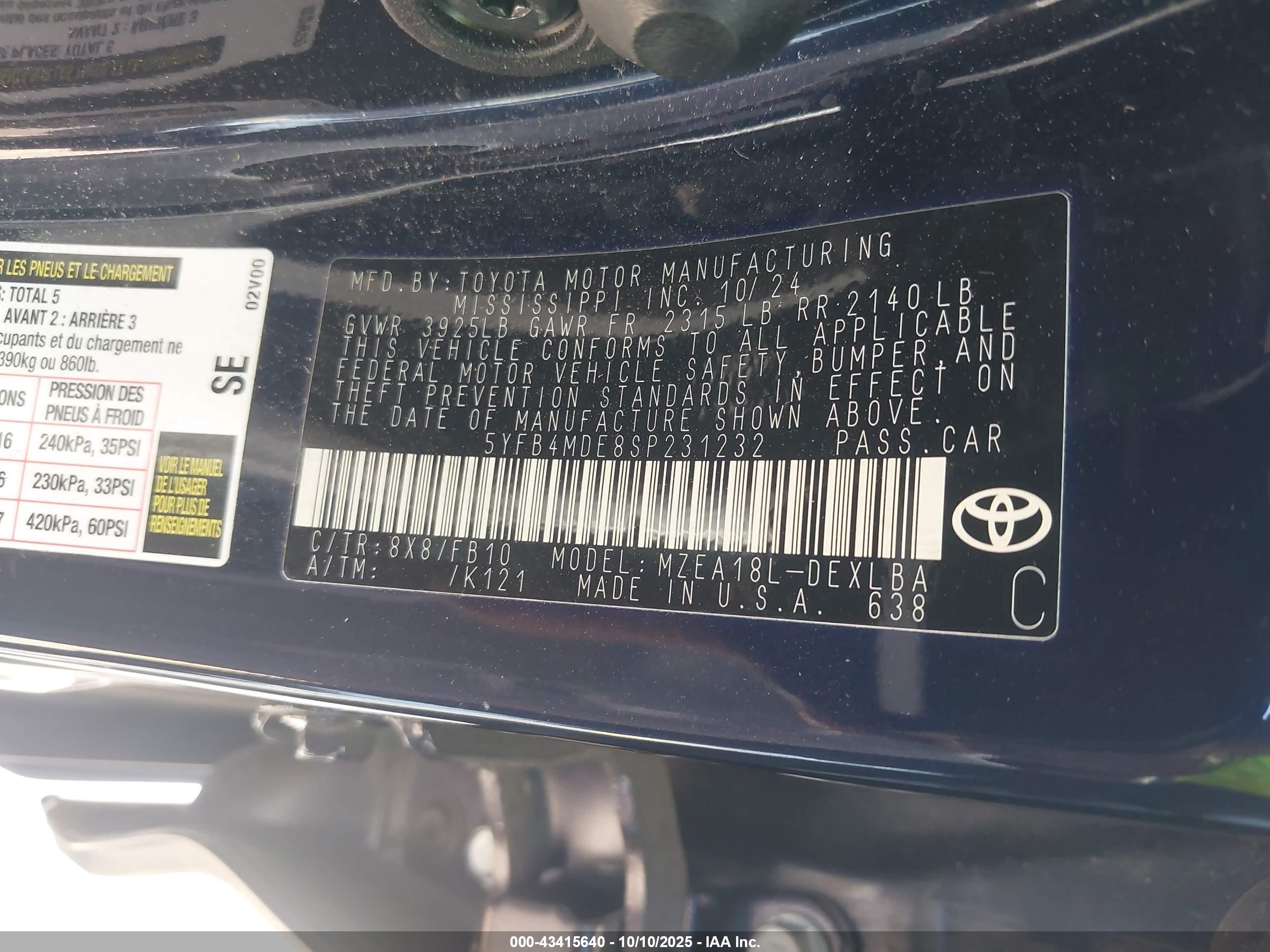 TOYOTA COROLLA image 9