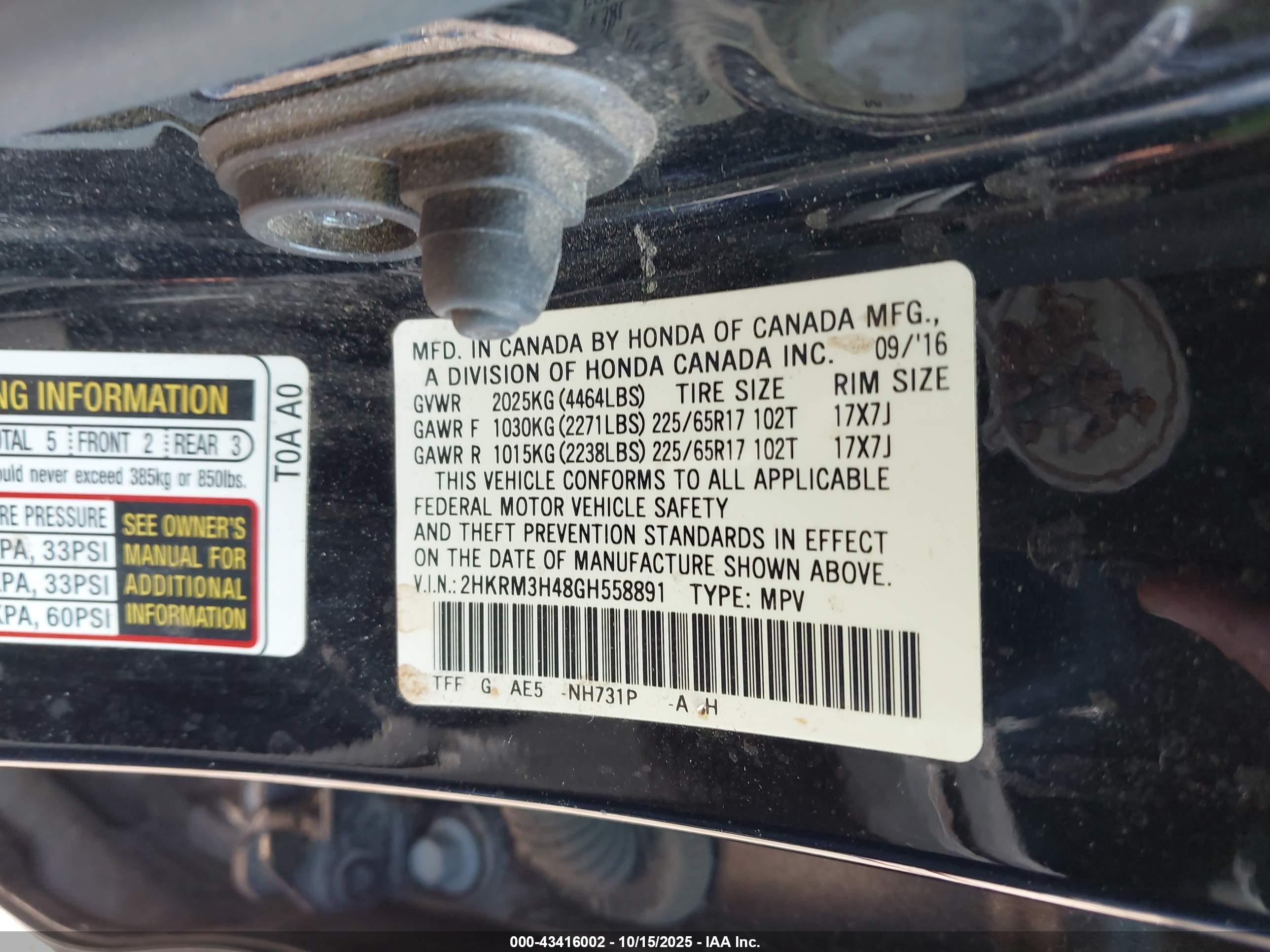 HONDA CR-V image 9