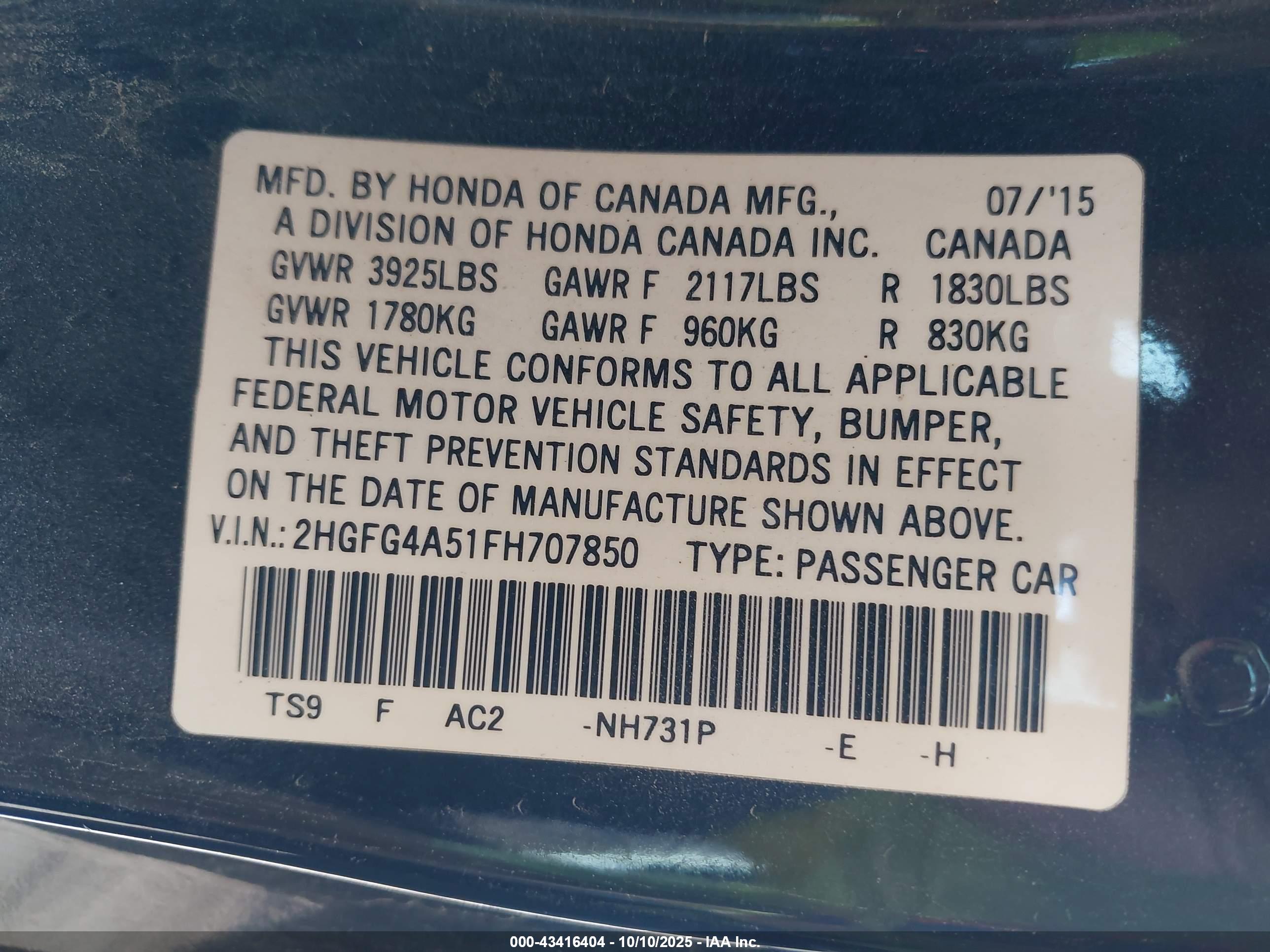 HONDA CIVIC image 9