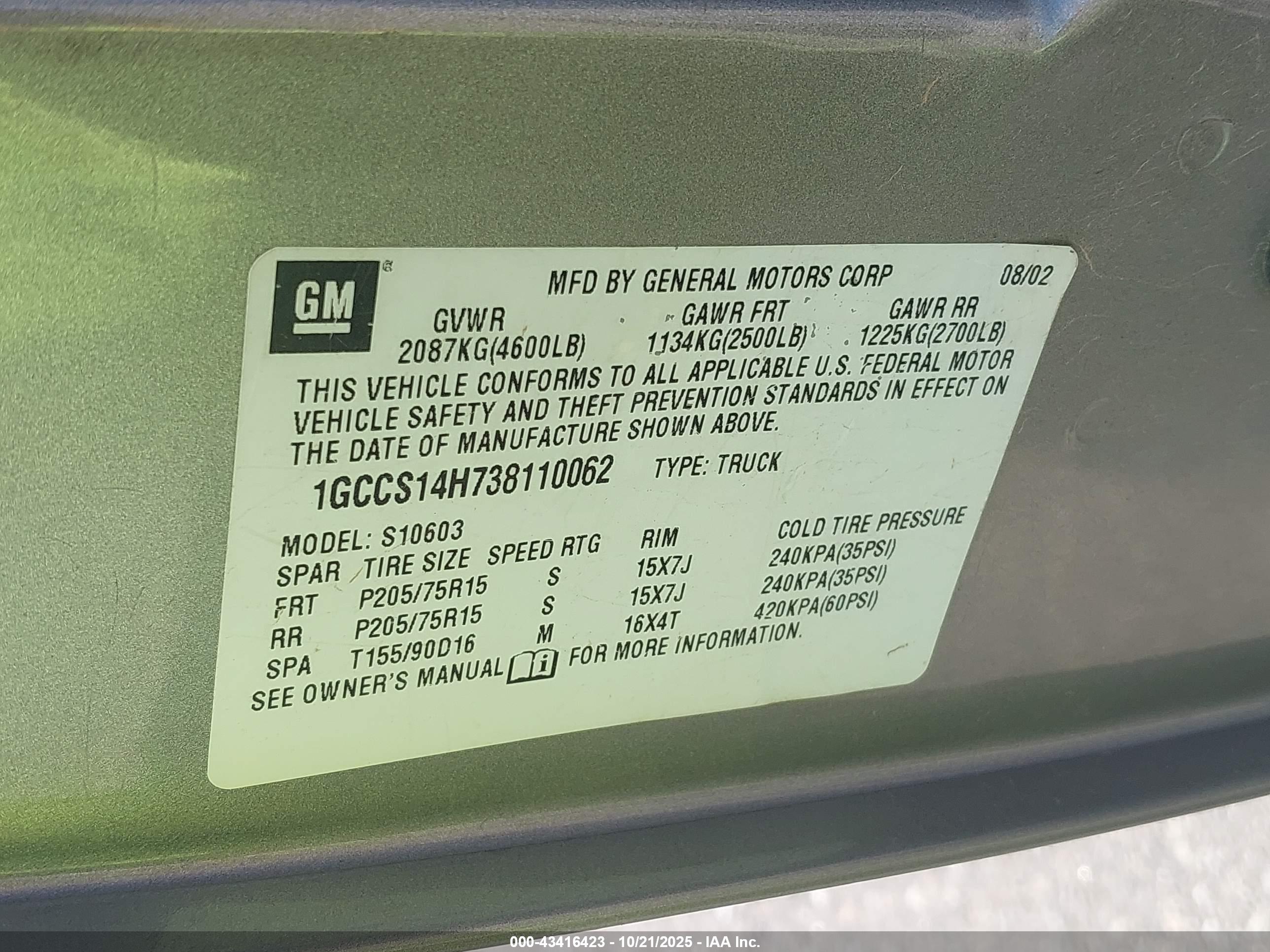 CHEVROLET S-10 image 9