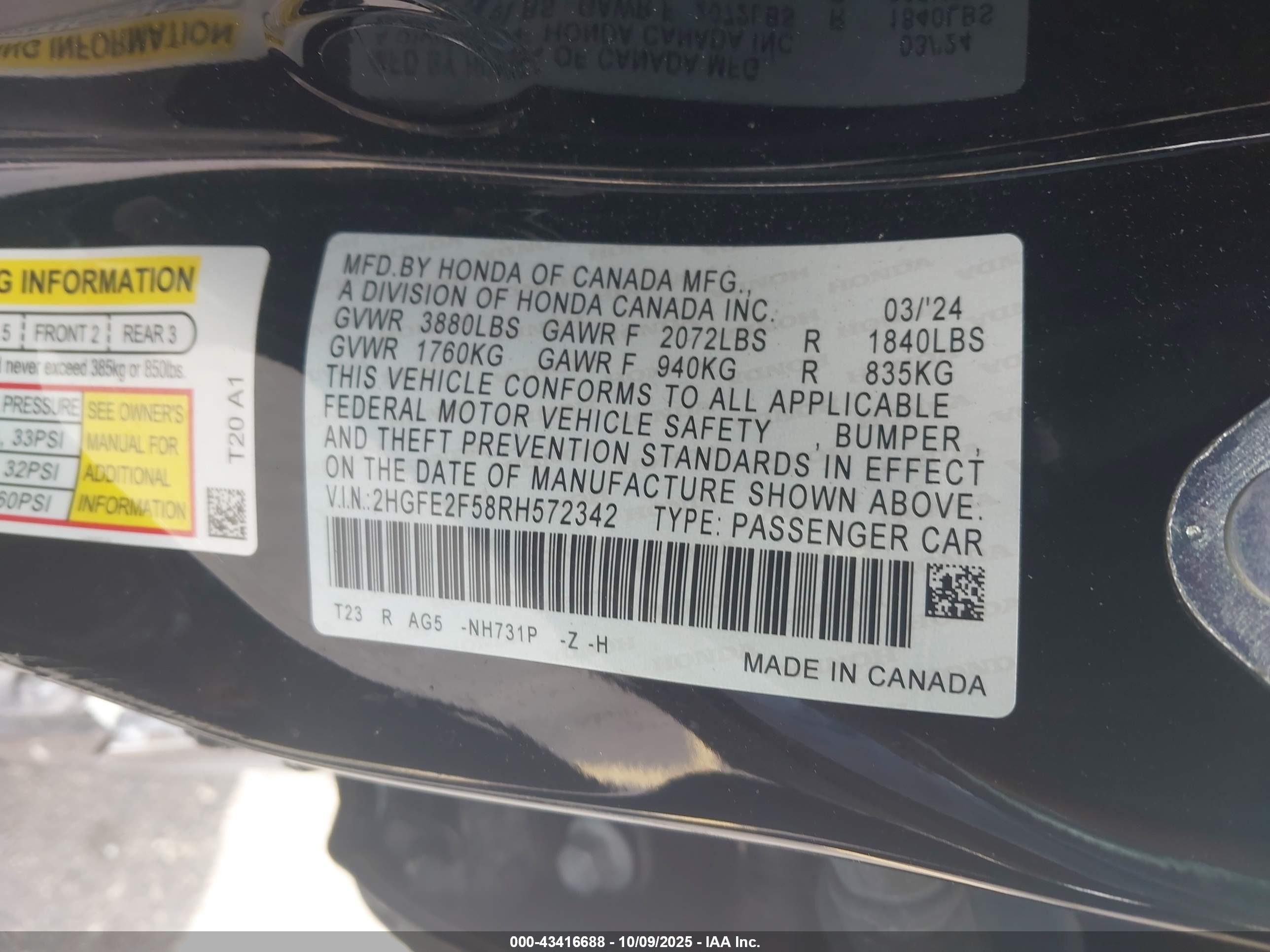 HONDA CIVIC image 9