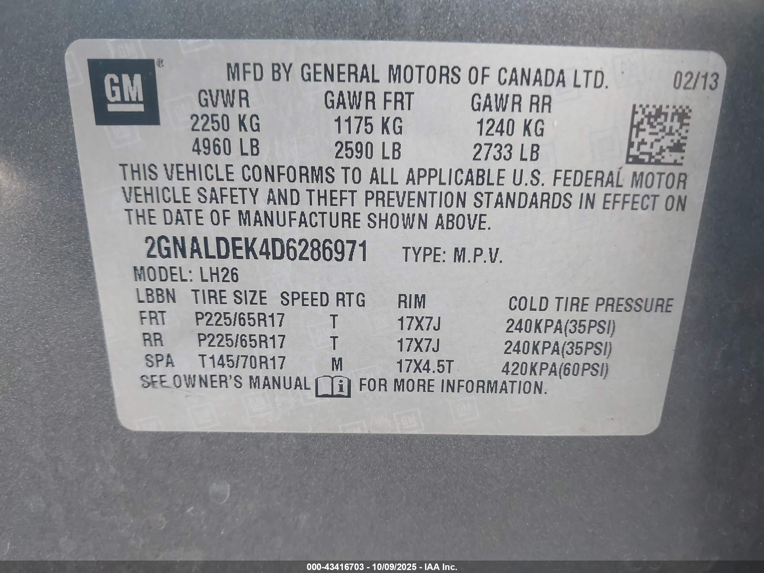 CHEVROLET EQUINOX image 9