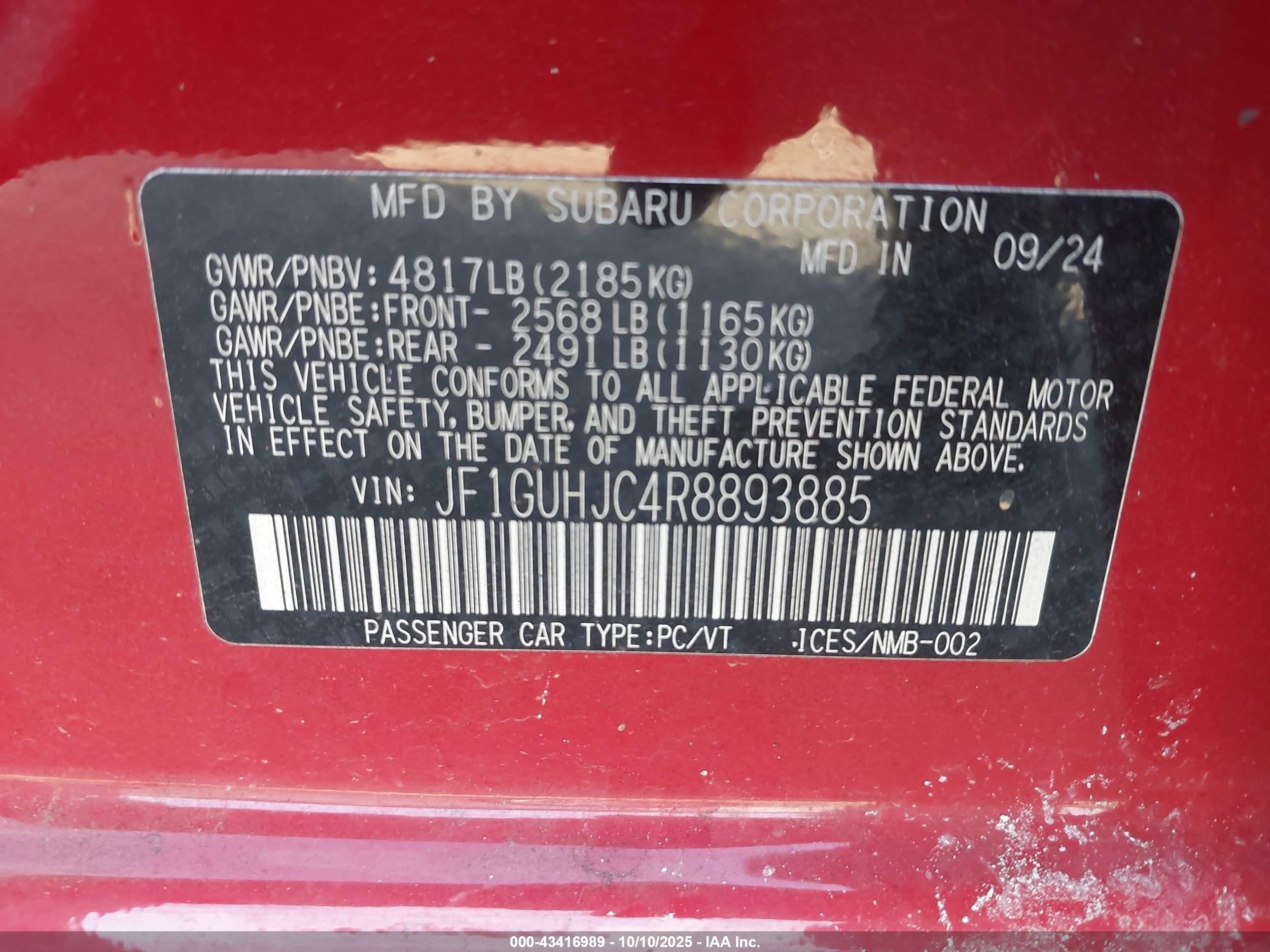 SUBARU IMPREZA image 9