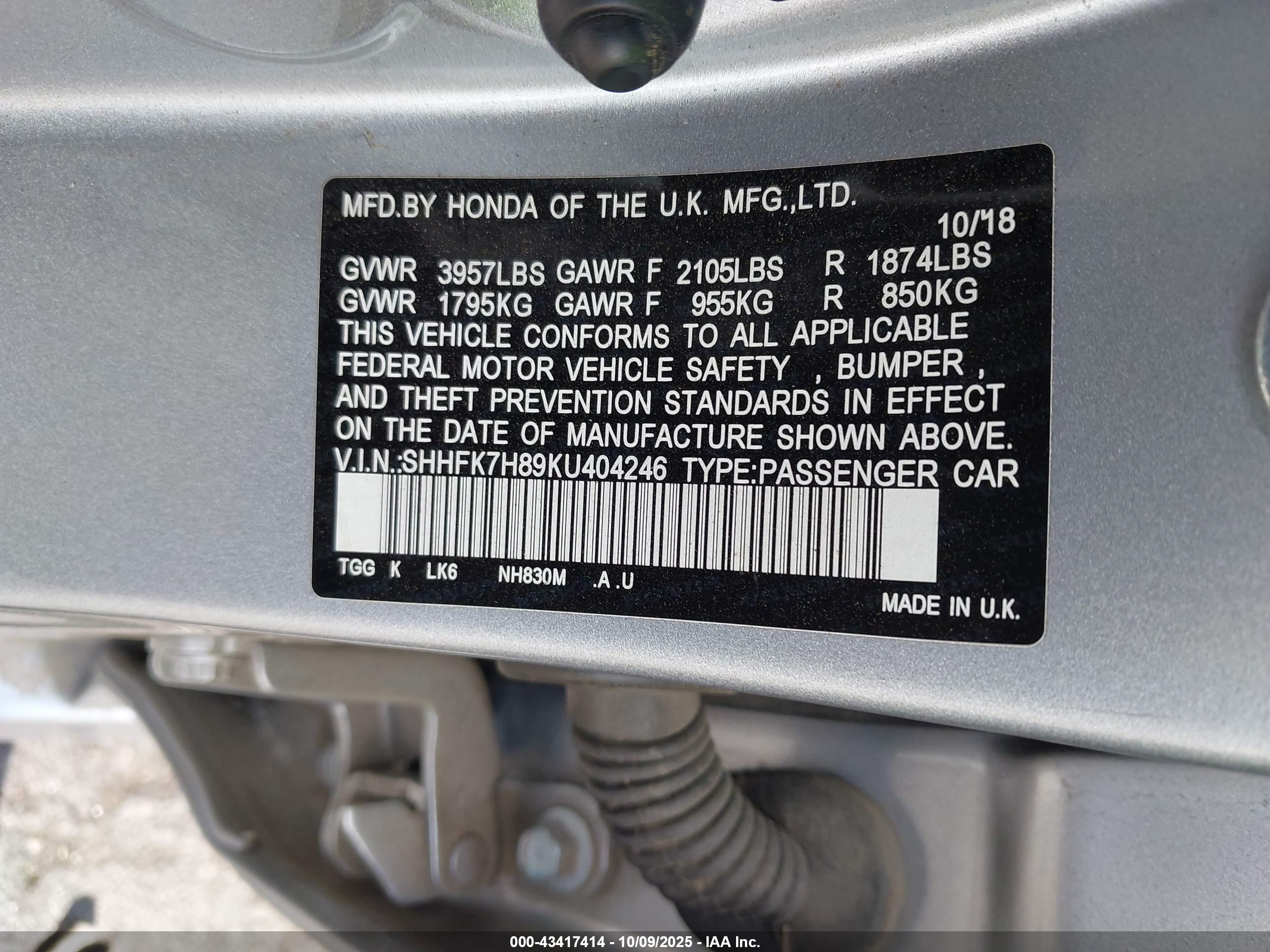 HONDA CIVIC image 9