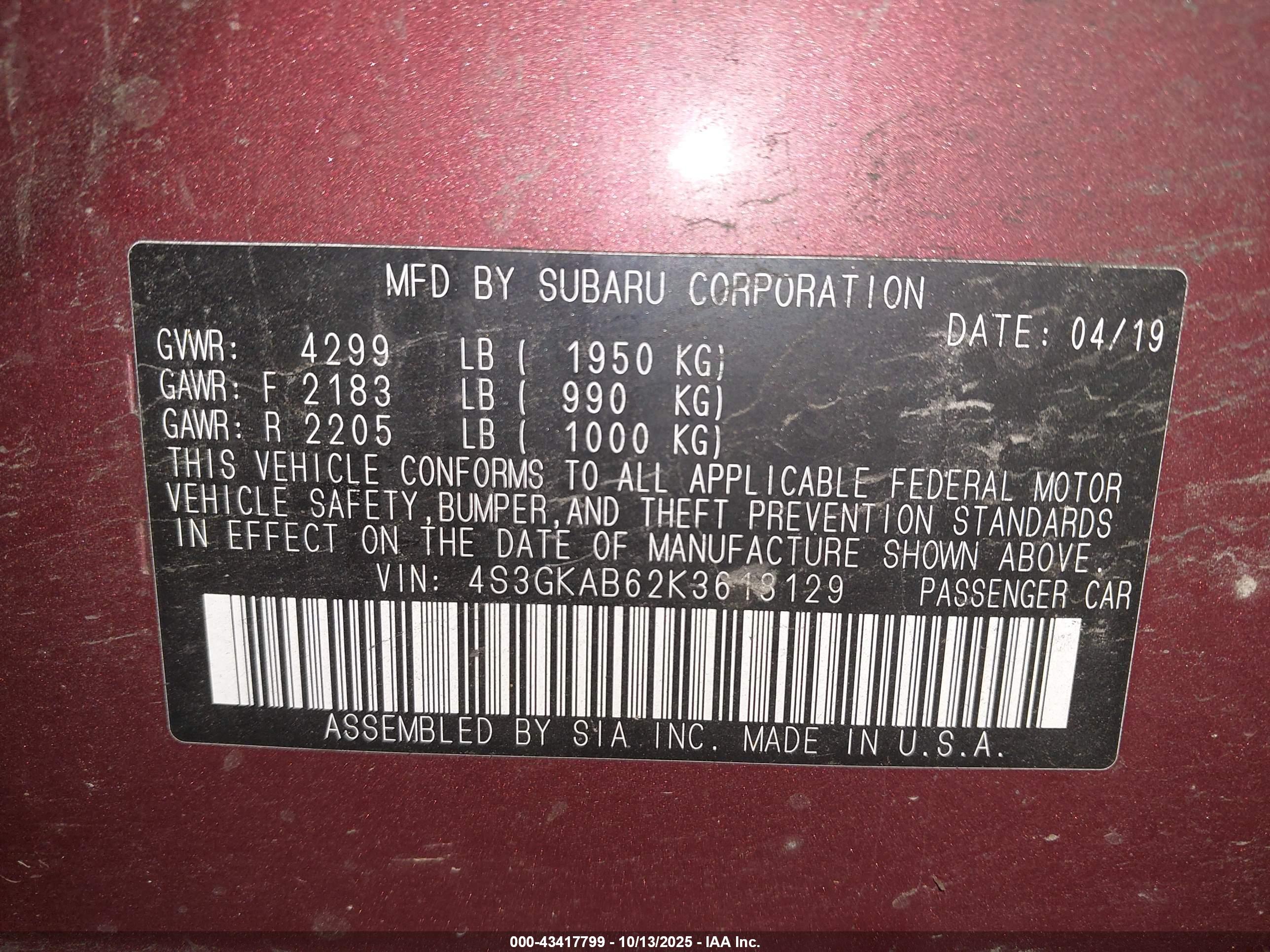 SUBARU IMPREZA image 9