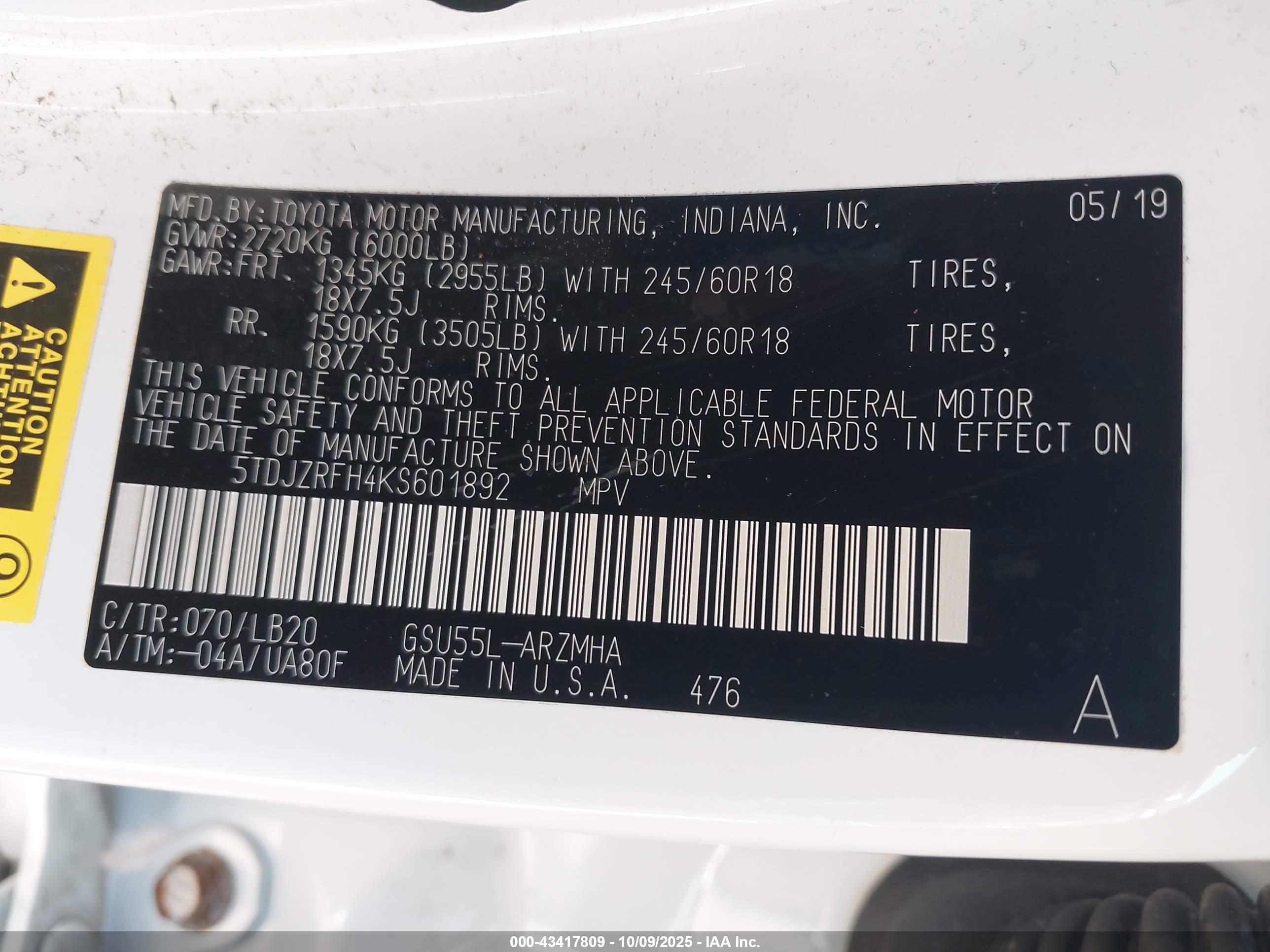 TOYOTA HIGHLANDER image 9