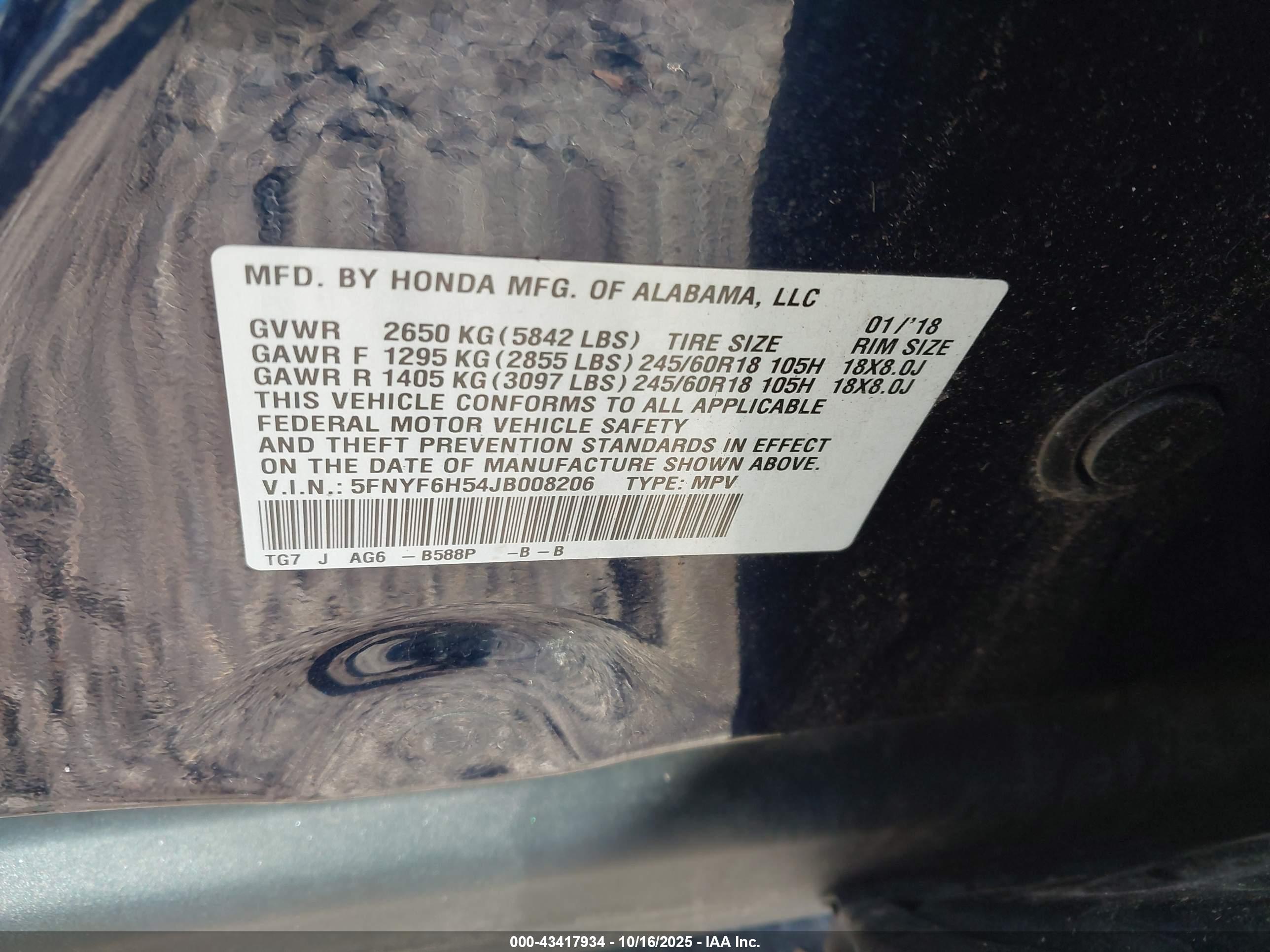 HONDA PILOT image 9