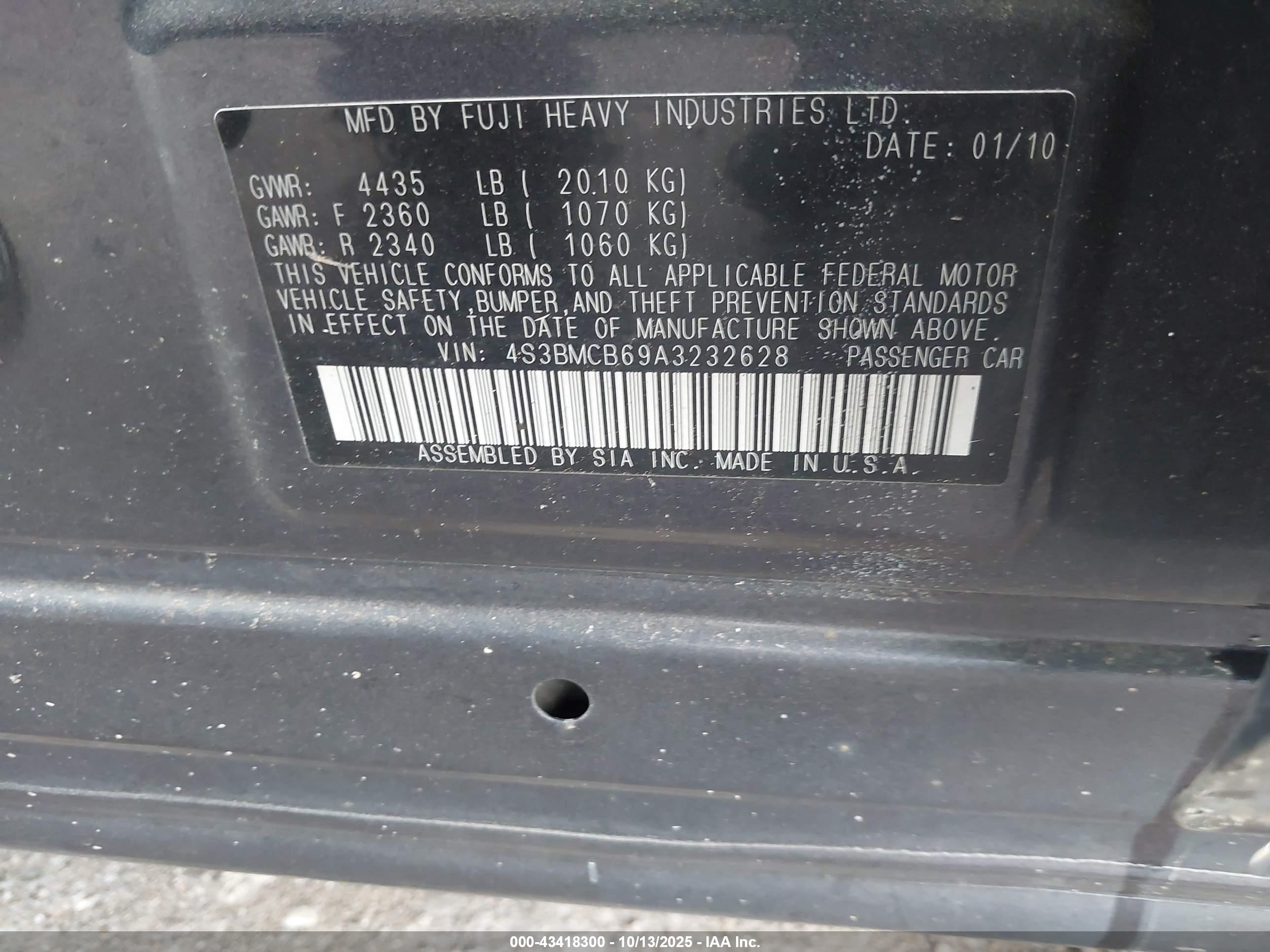 SUBARU LEGACY image 9