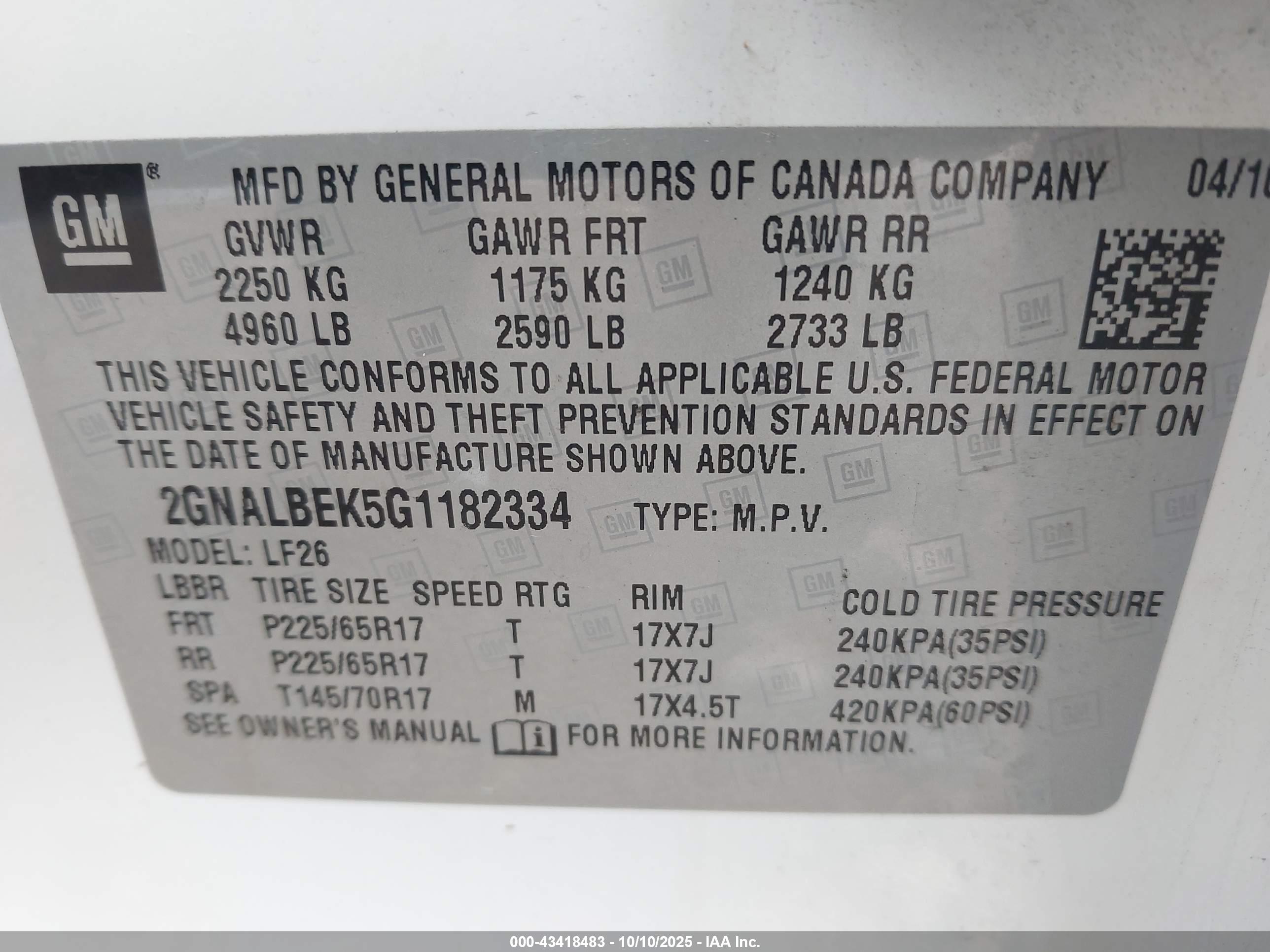 CHEVROLET EQUINOX image 9