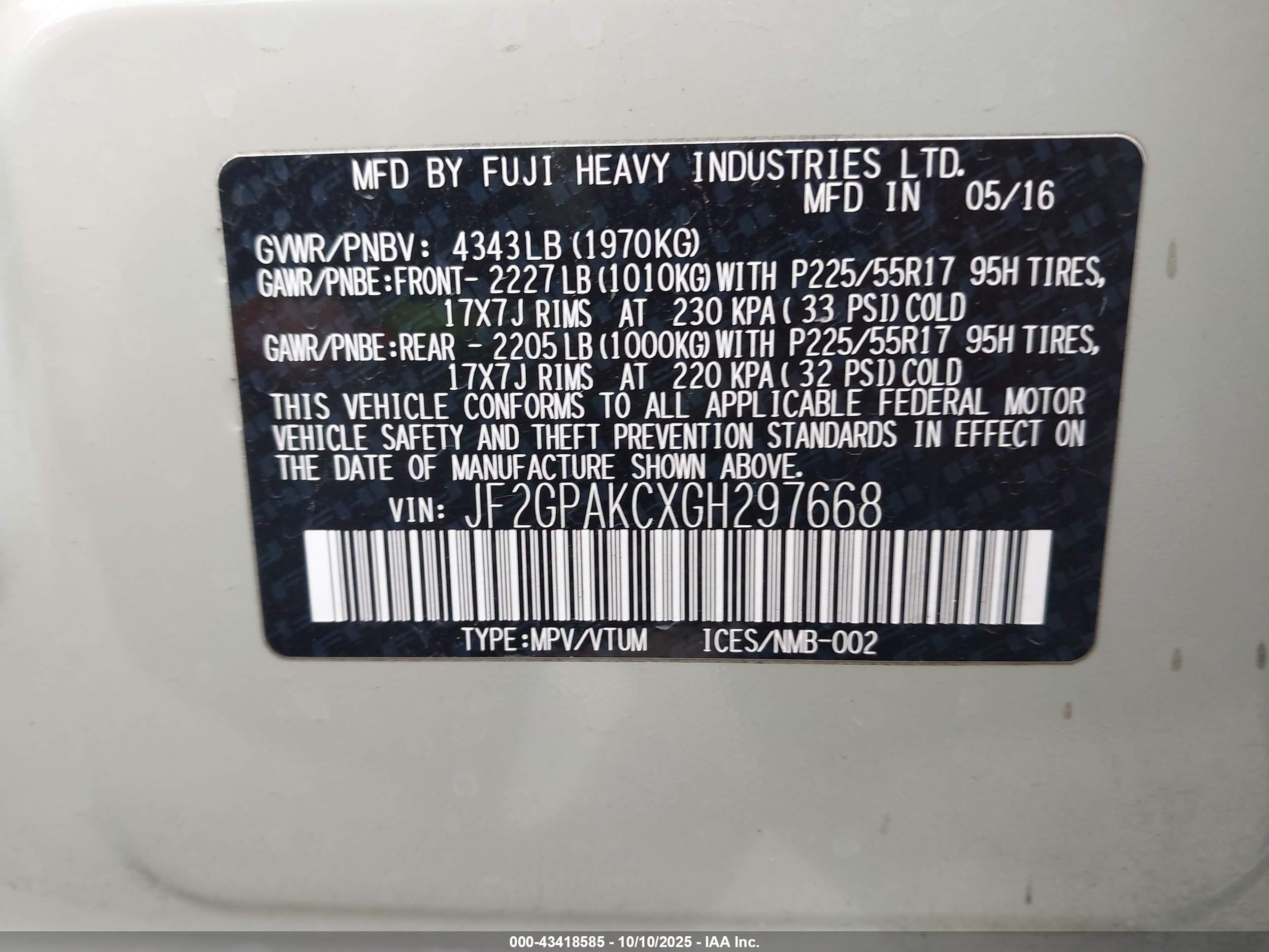 SUBARU CROSSTREK image 9