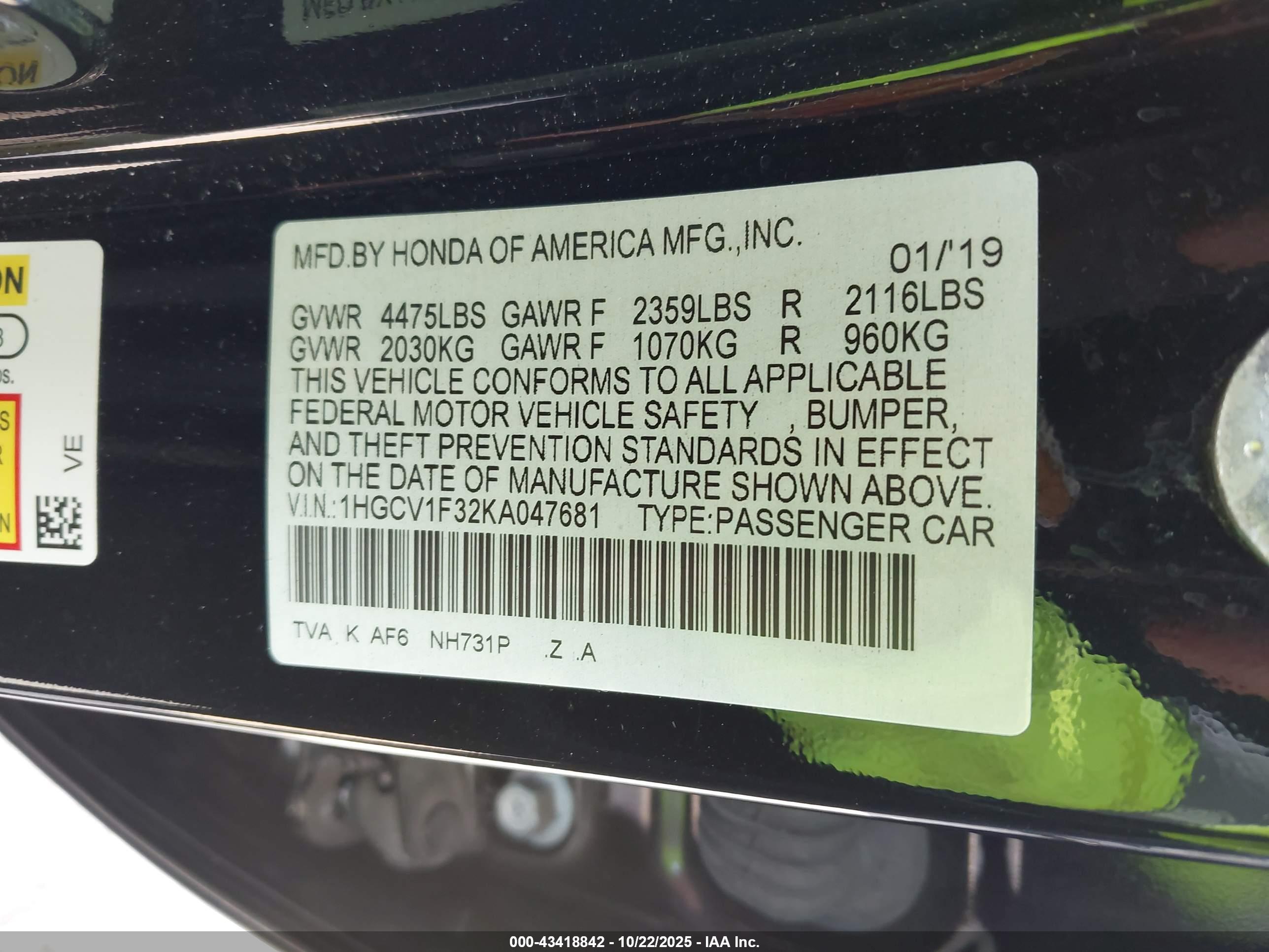 HONDA ACCORD image 9